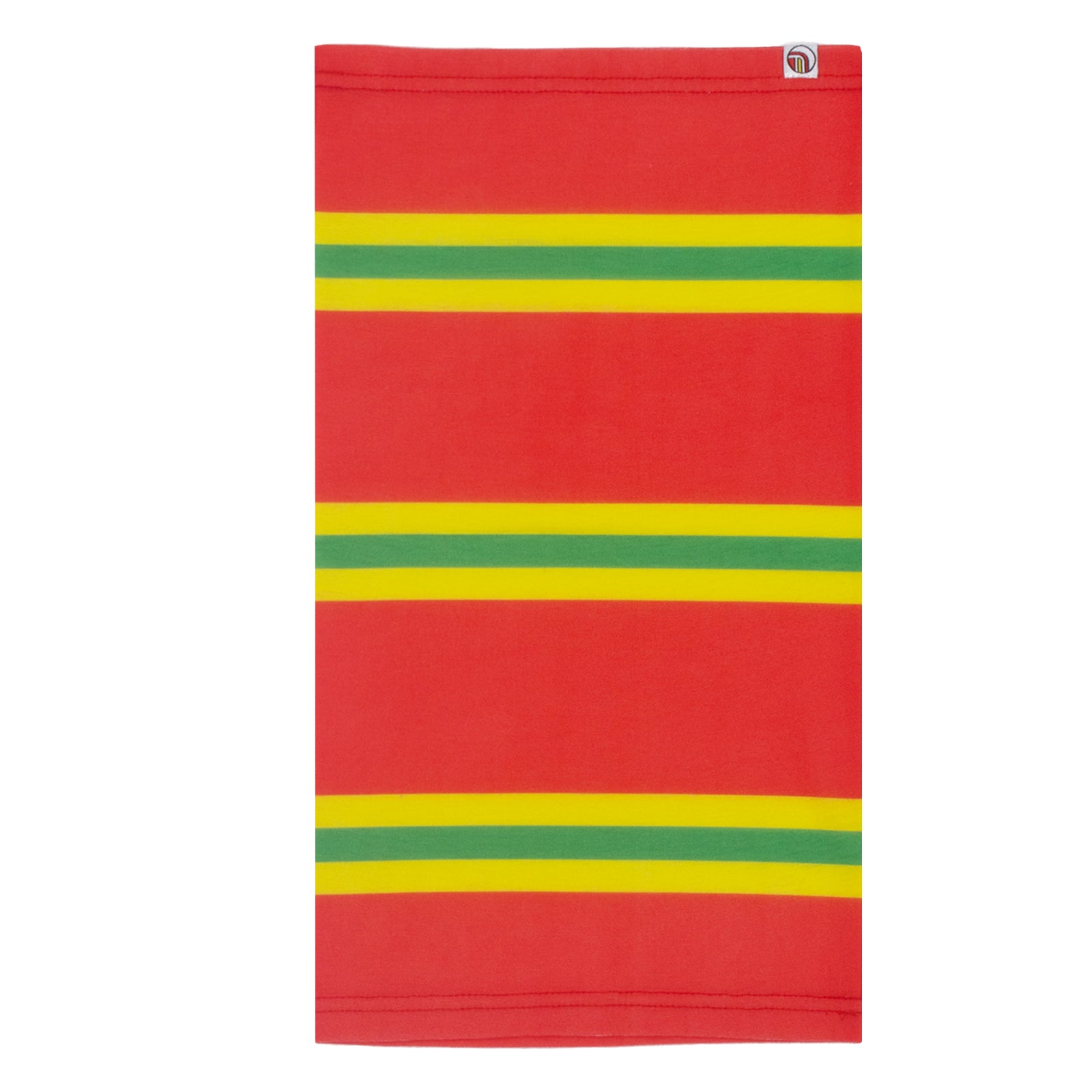 Wales FA snood in retro football bar scarf design in red, yellow & green