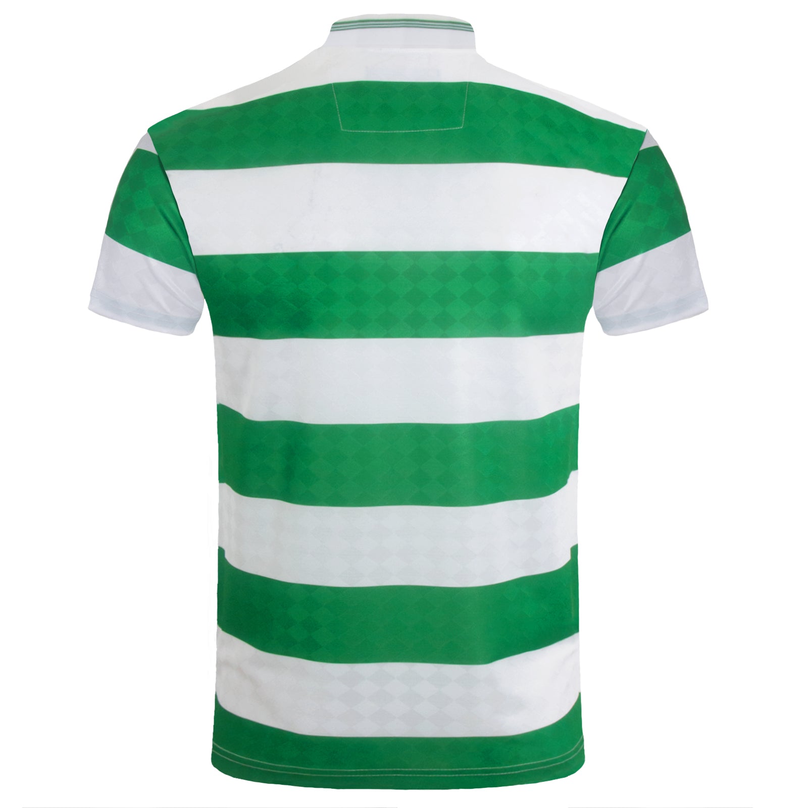 Celtic retro football shirt. Replica 1988 shirt in green with club crest and sponsor print to front