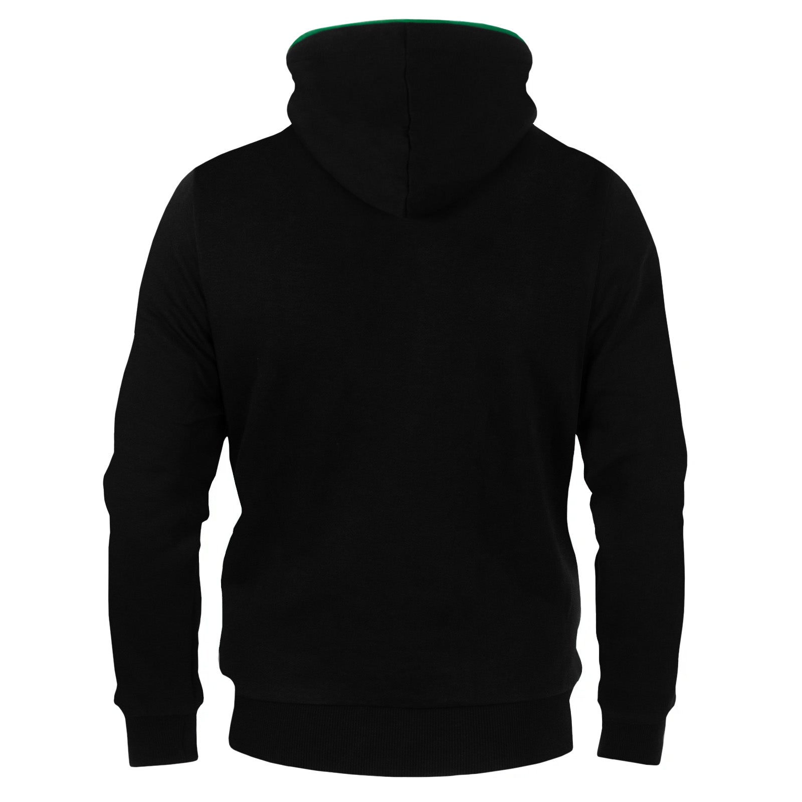 Celtic adults hoodie in black with club crest & text print to front.