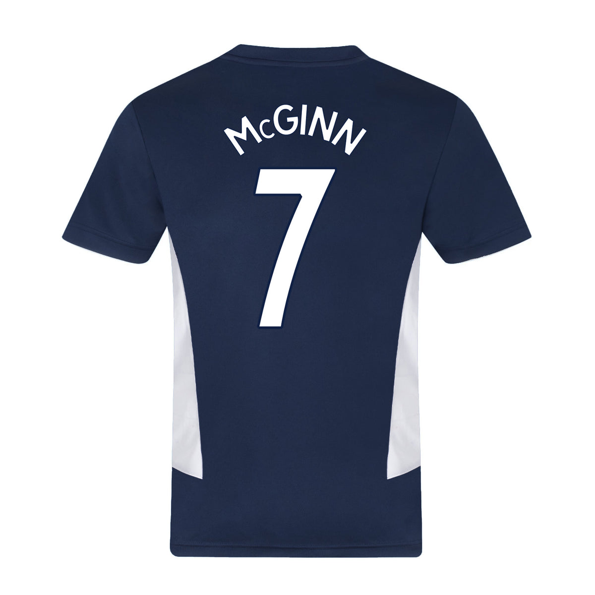 Scotland FA kids polyester T-shirt in navy blue with woven crest to chest.