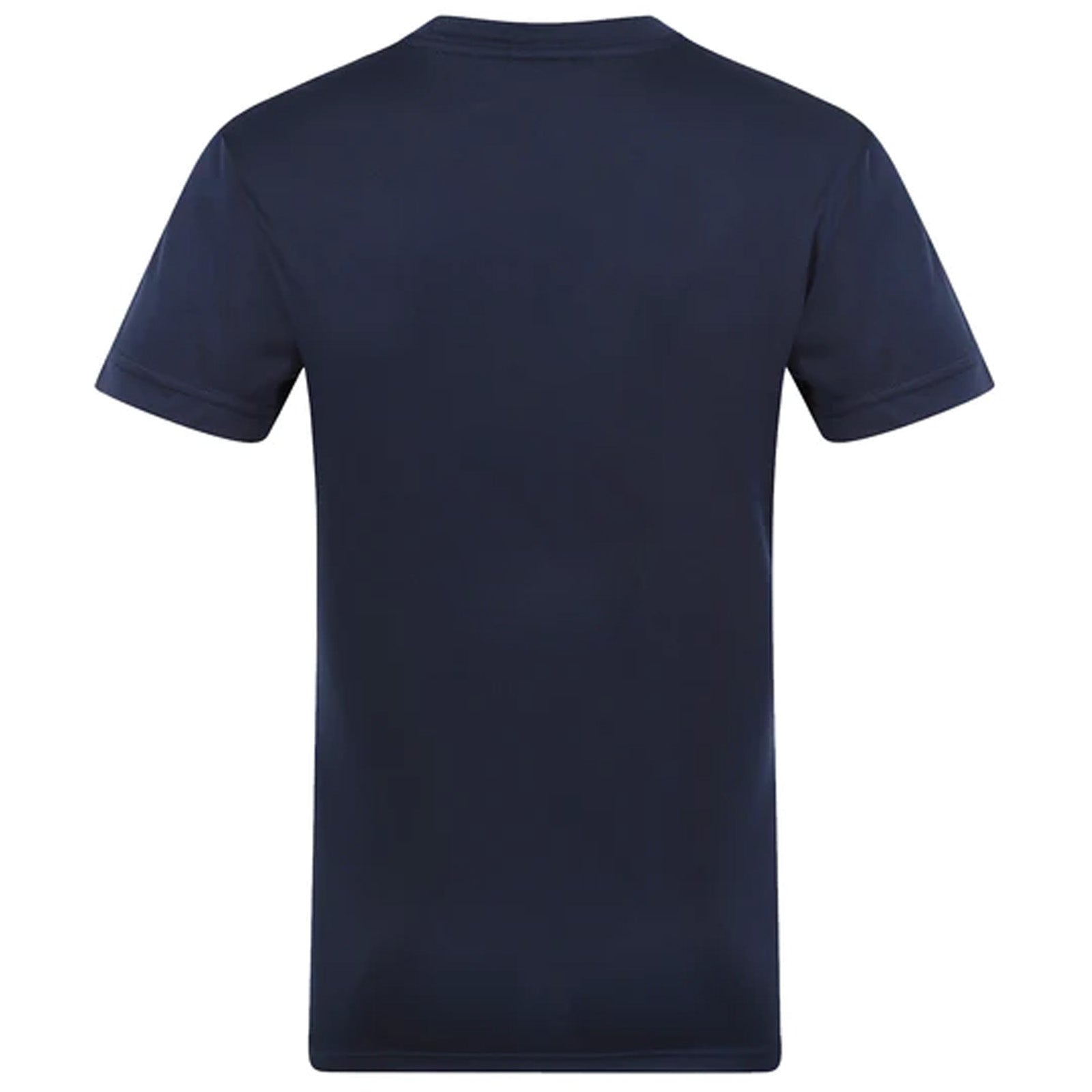 Scotland adults poly T-shirt in navy blue with national crest to chest.