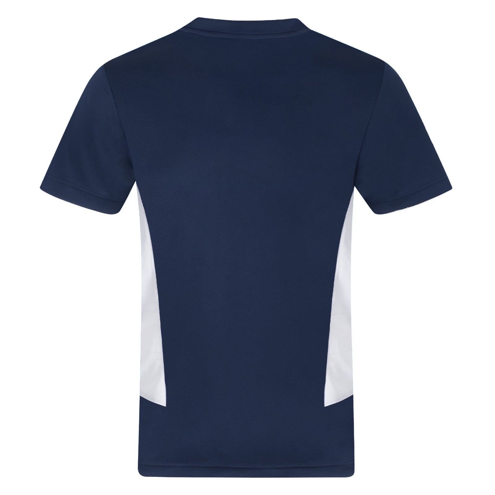 Scotland adults poly T-shirt in navy blue with national crest to chest.
