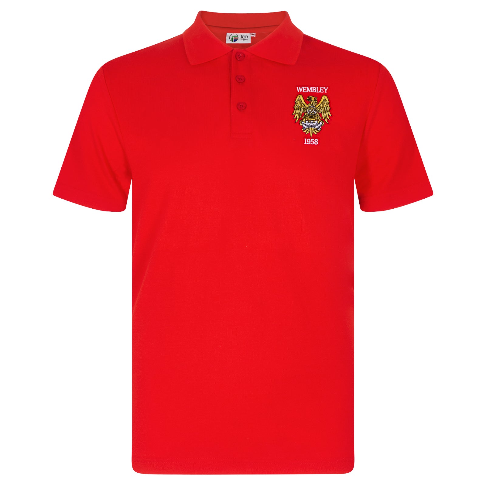 Man United polo shirt in red Wembley 58 colours
