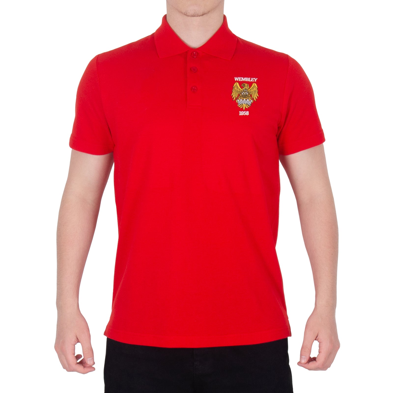 Man United polo shirt in red Wembley 58 colours