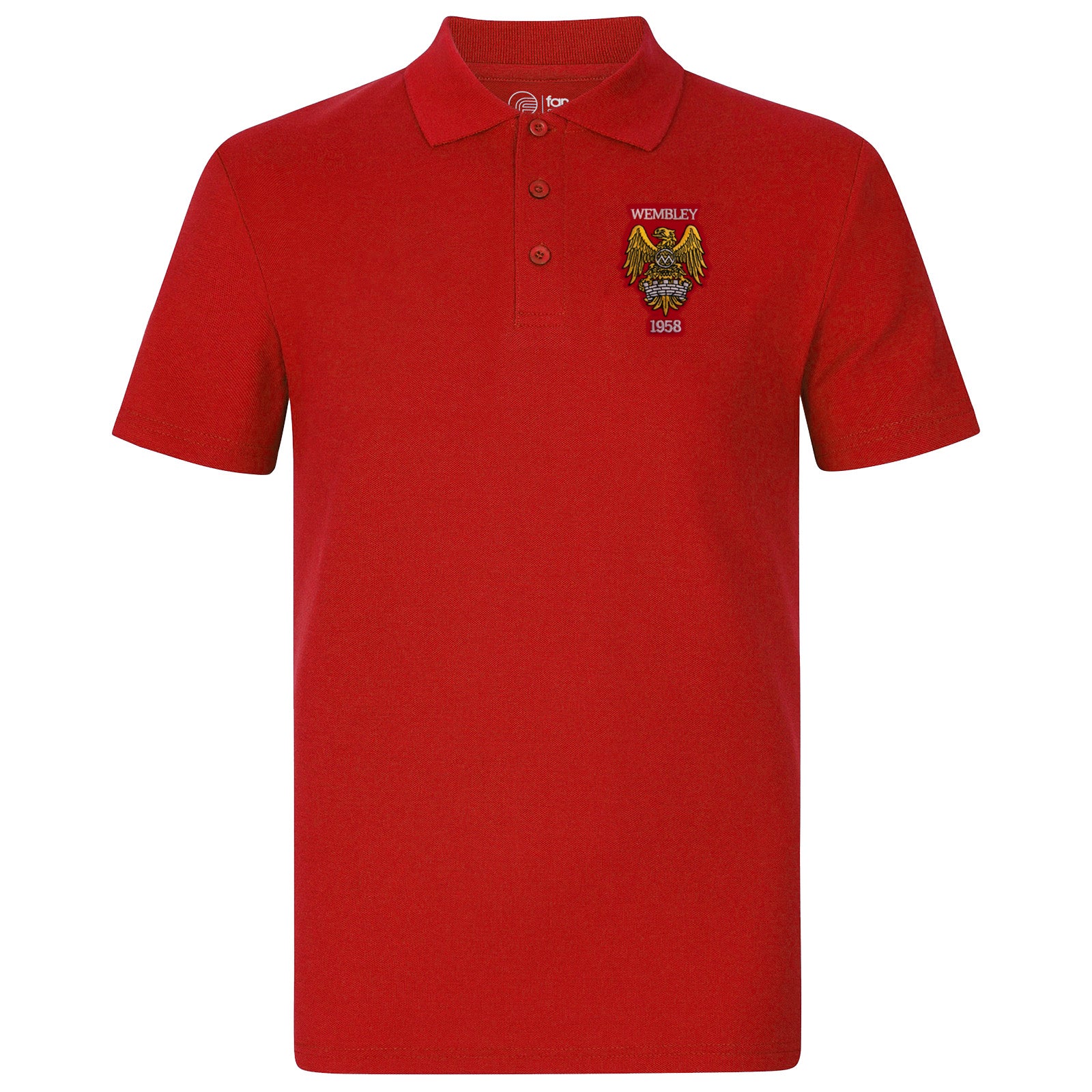 Man United polo shirt in red Wembley 58 colours