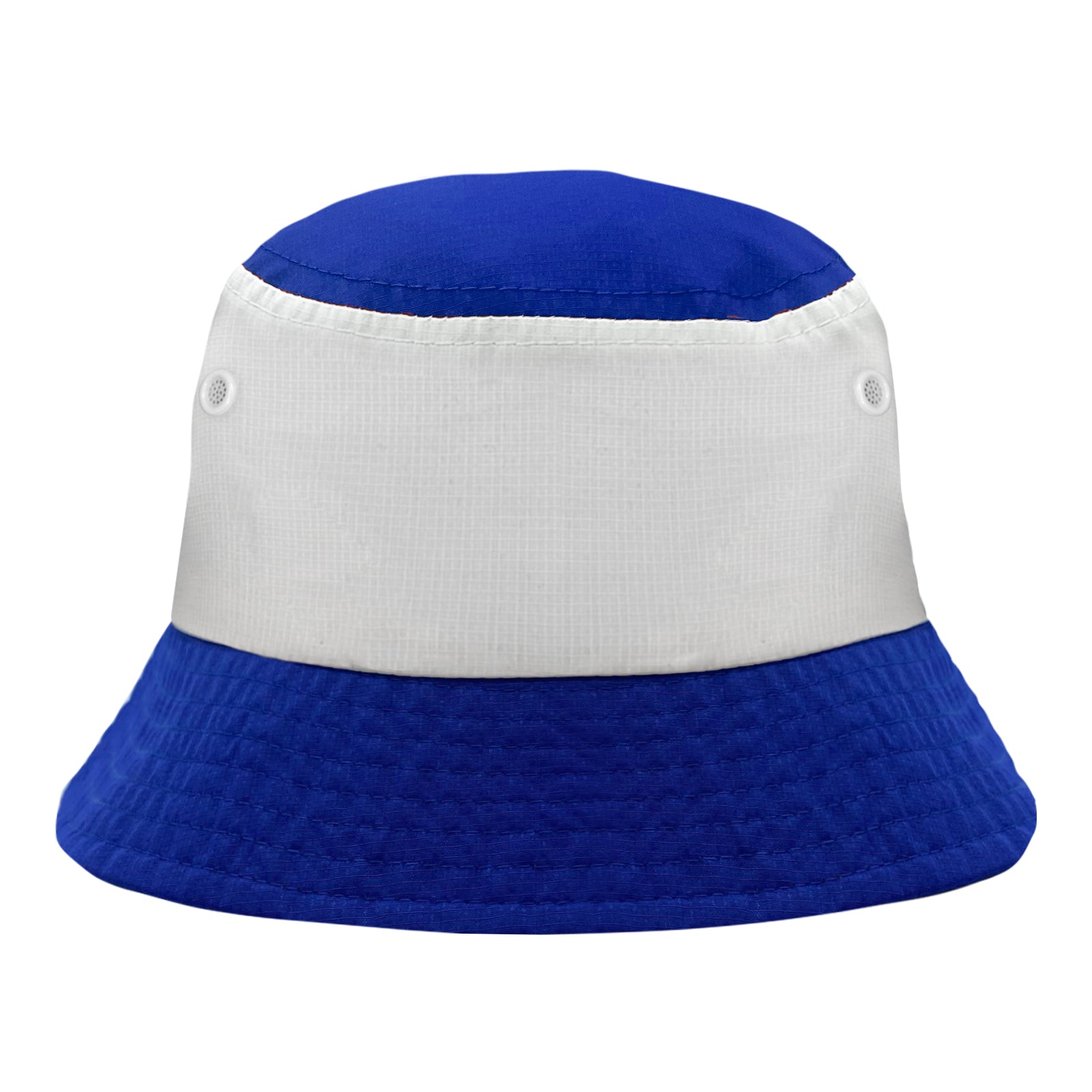 Chelsea bucket hat in royal blue and white