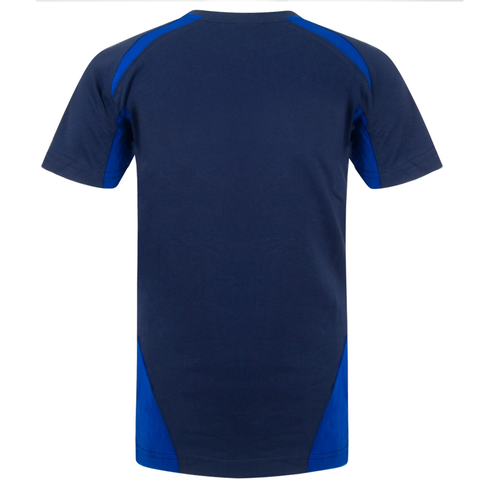 Chelsea kids T-shirt, short sleeves in navy blue with club crest to chest.