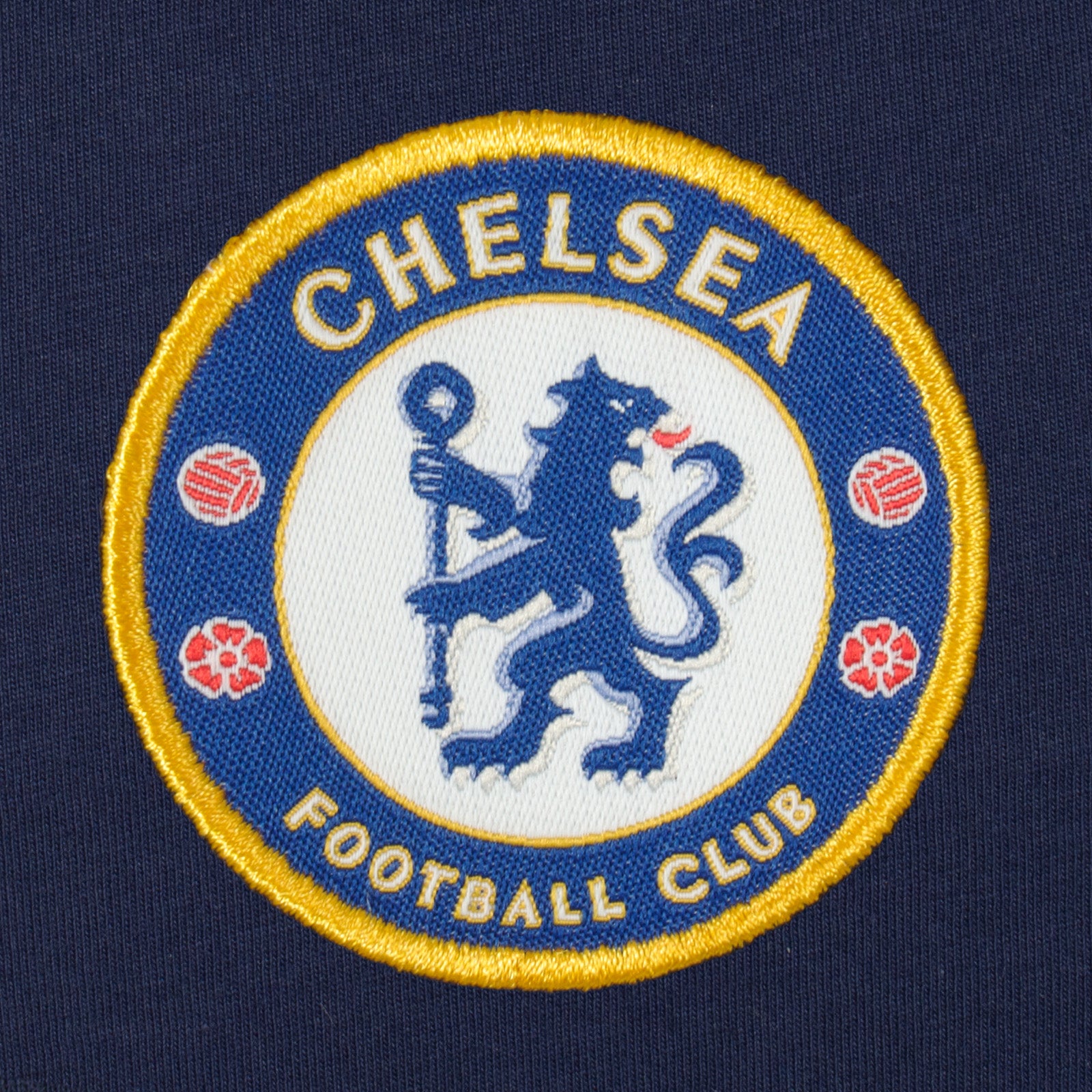 Chelsea kids T-shirt, short sleeves in navy blue with club crest to chest.