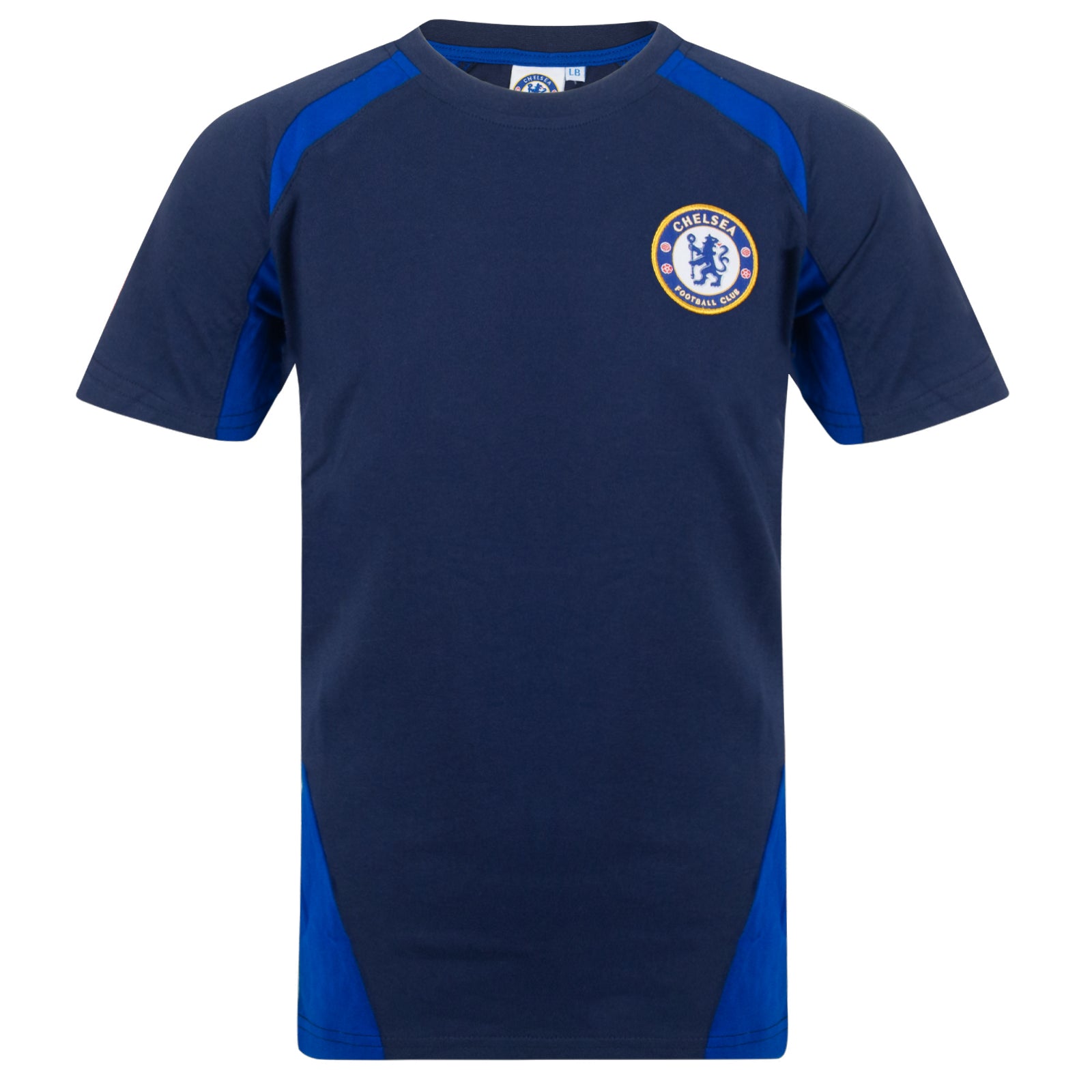 Chelsea kids T-shirt, short sleeves in navy blue with club crest to chest.