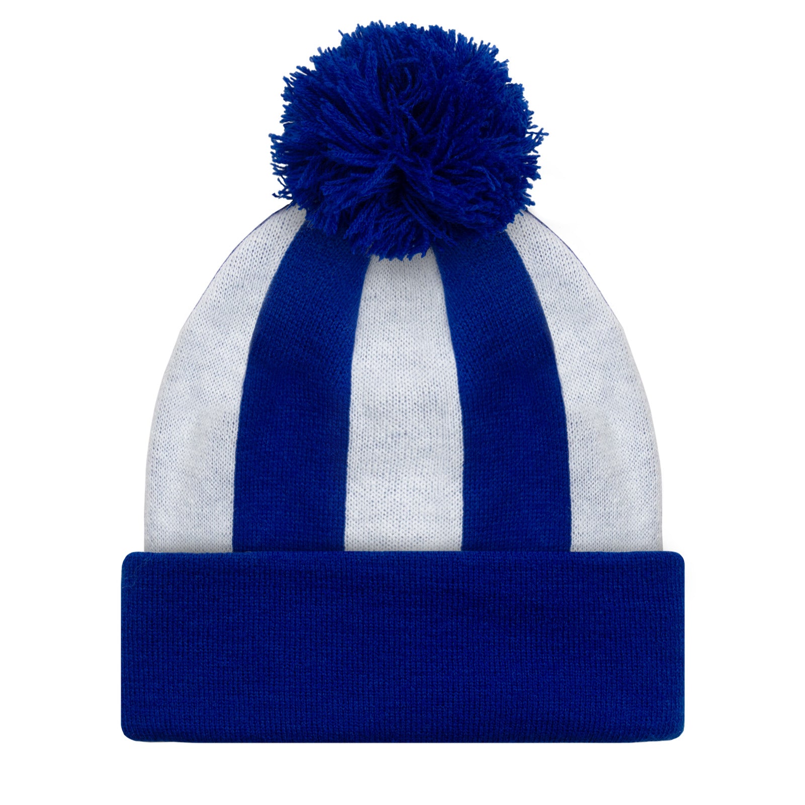 Sheffield Wednesday retro knitted bobble hat in blue & white
