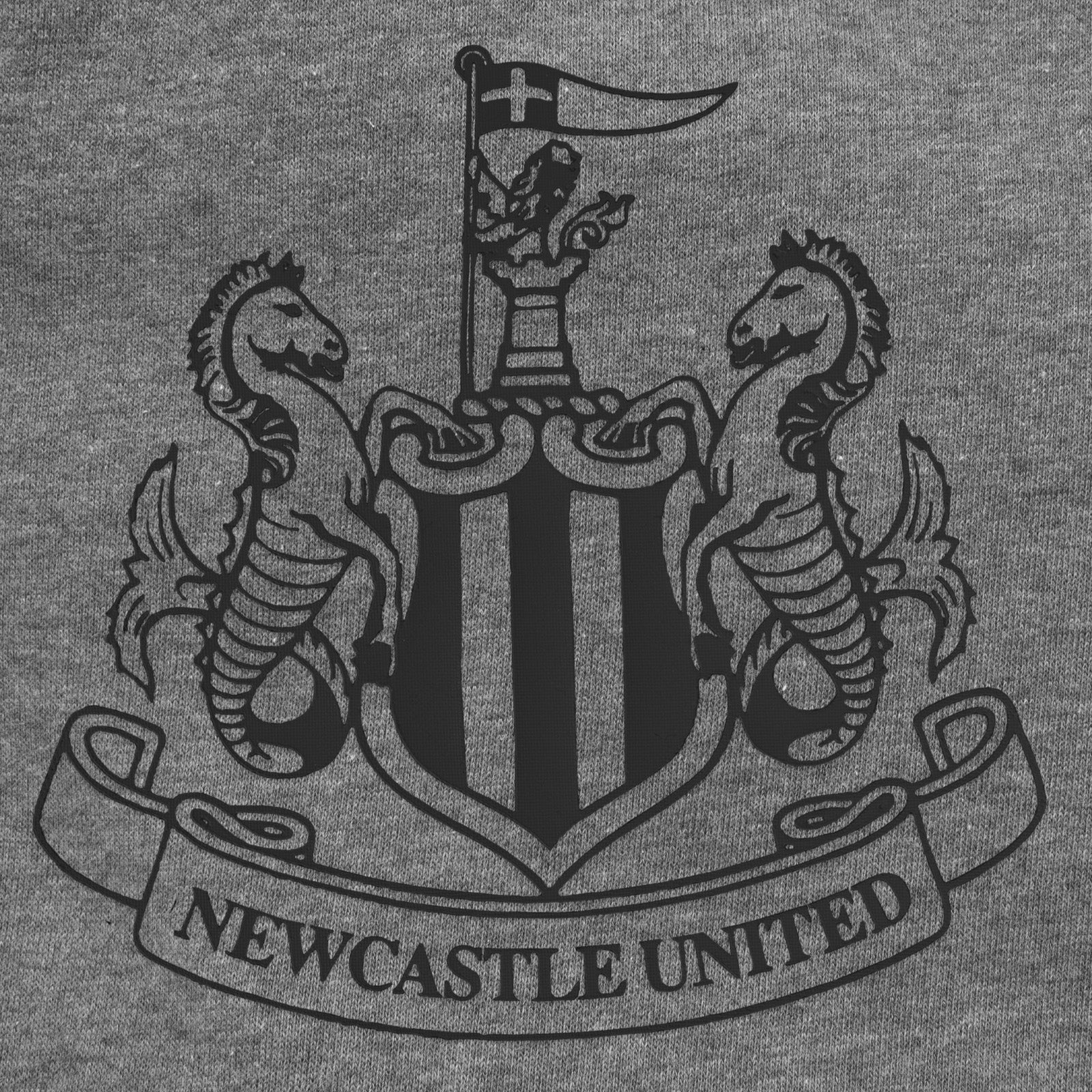 Newcastle Utd adults sweatshirt with club crest to chest.