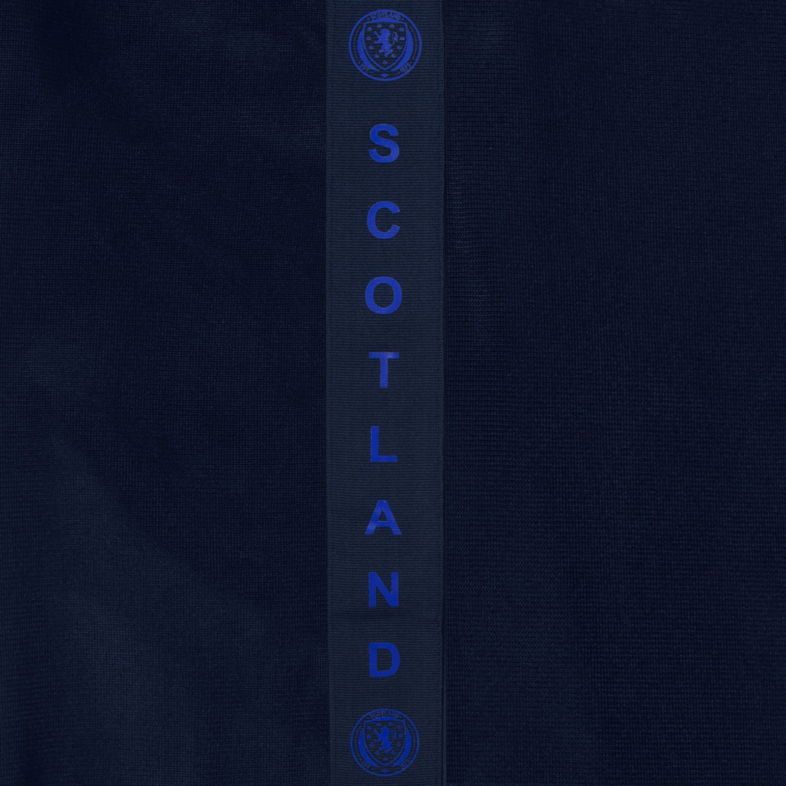 Scotland adults taped tracksuit in navy blue with SFA team crest and text to both top & pants
