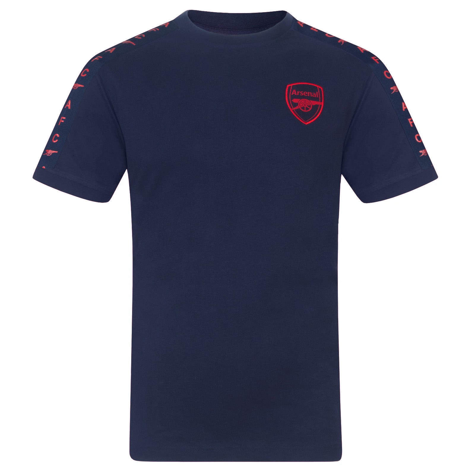 Arsenal adults T-shirt, short sleeves in navy blue with club crest to chest