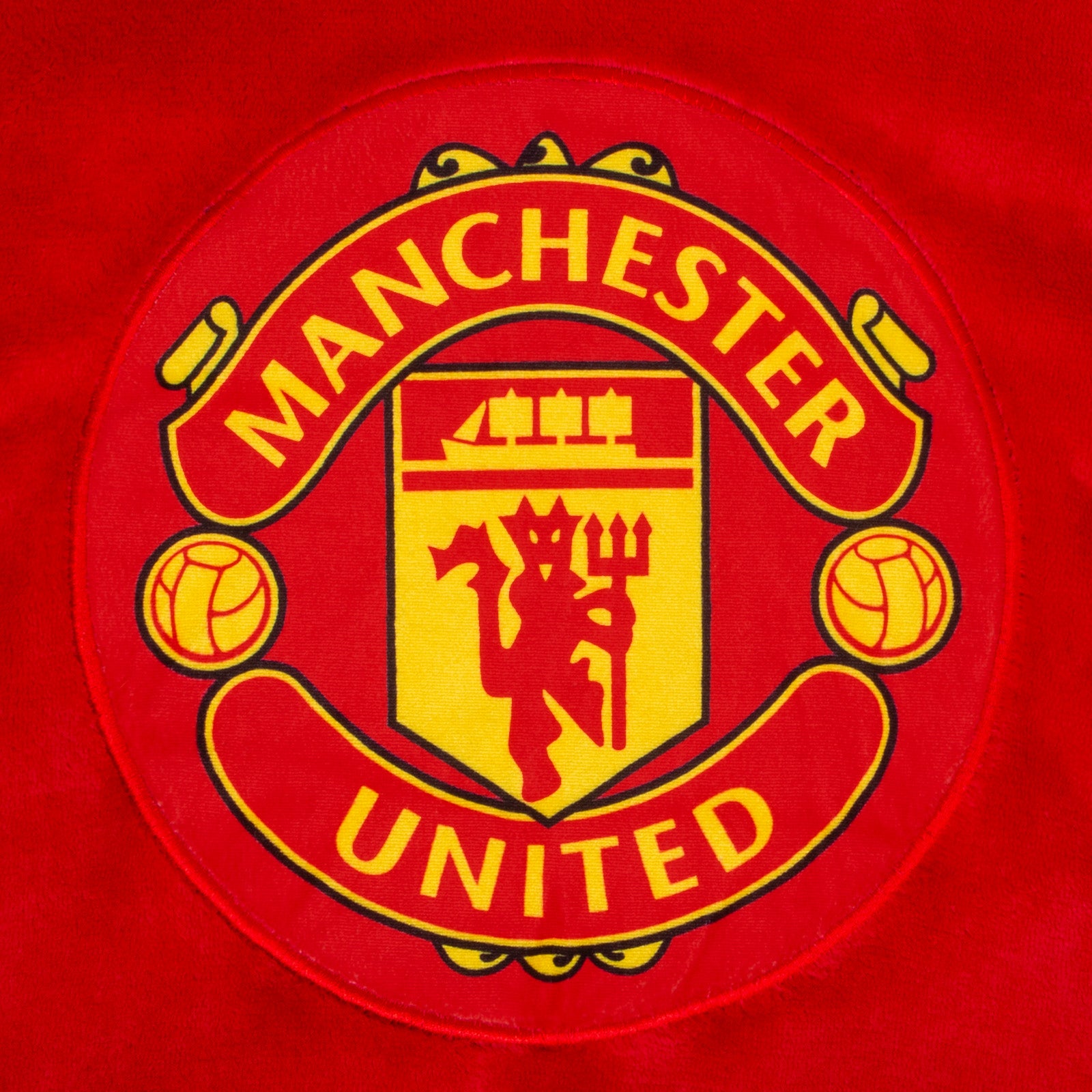Man United oversized hoodie blanket for kids in red