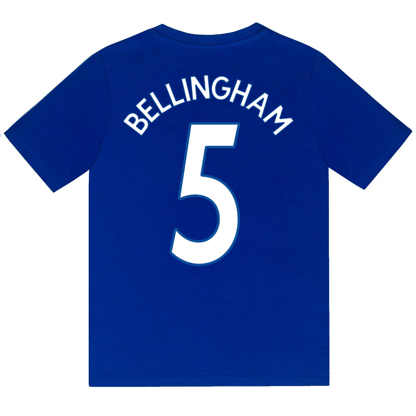 Real Madrid kids short pyjamas in reflex blue. Short sleeve top with graphic club crest and shorts also with crest to the leg