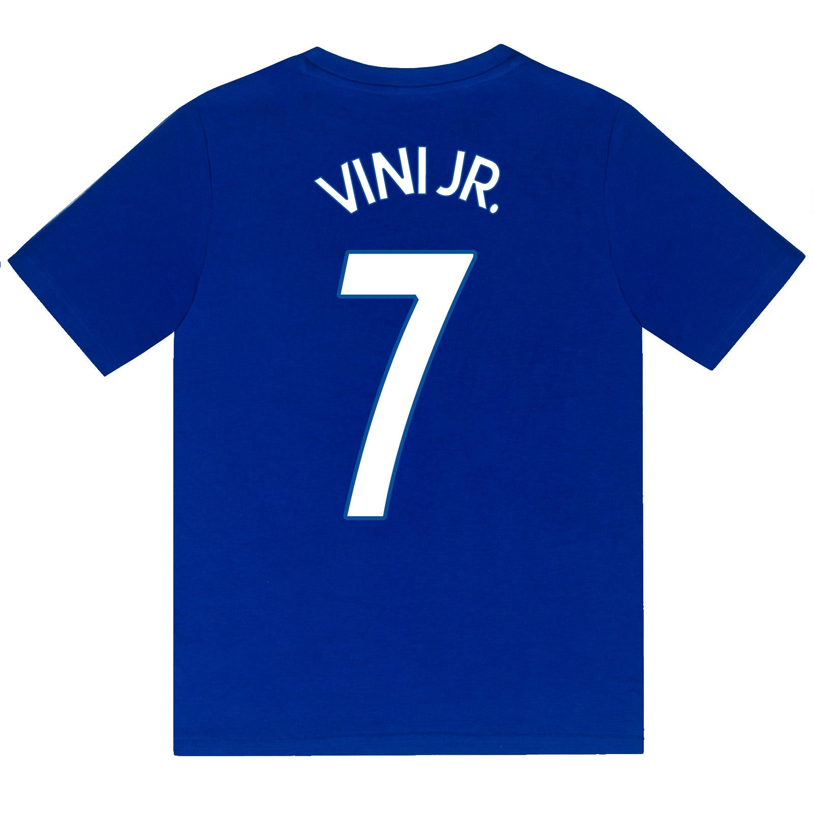 Real Madrid kids short pyjamas in reflex blue. Short sleeve top with graphic club crest and shorts also with crest to the leg