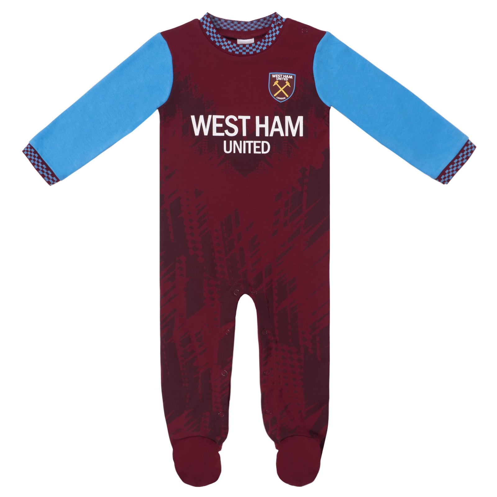 West Ham United FC baby sleepsuit in claret