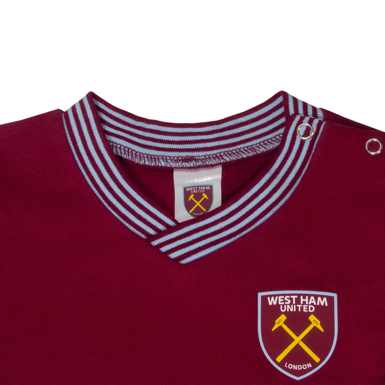 West Ham United FC baby sleepsuit in claret