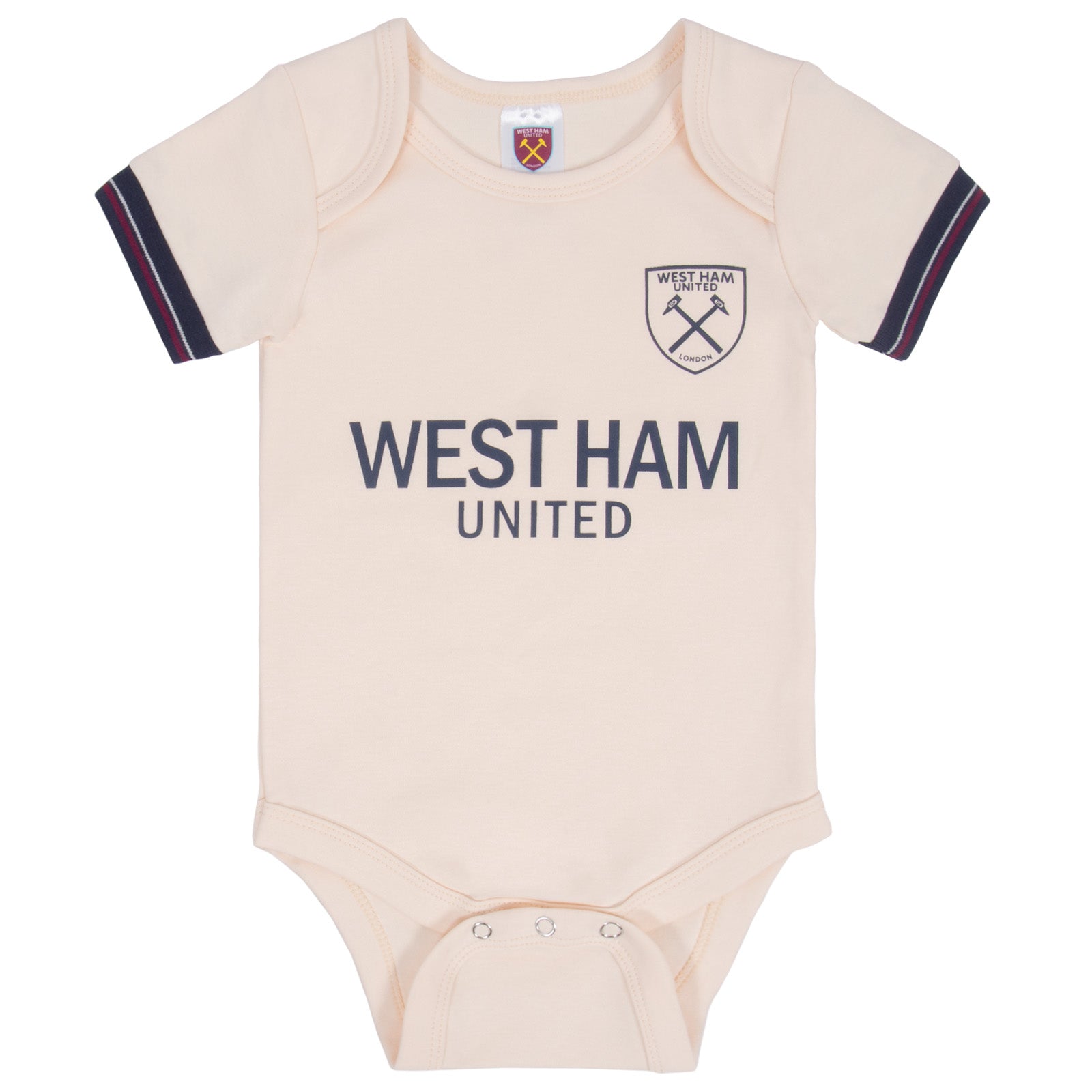 West Ham United FC baby 2pk bodysuit in claret & ecru