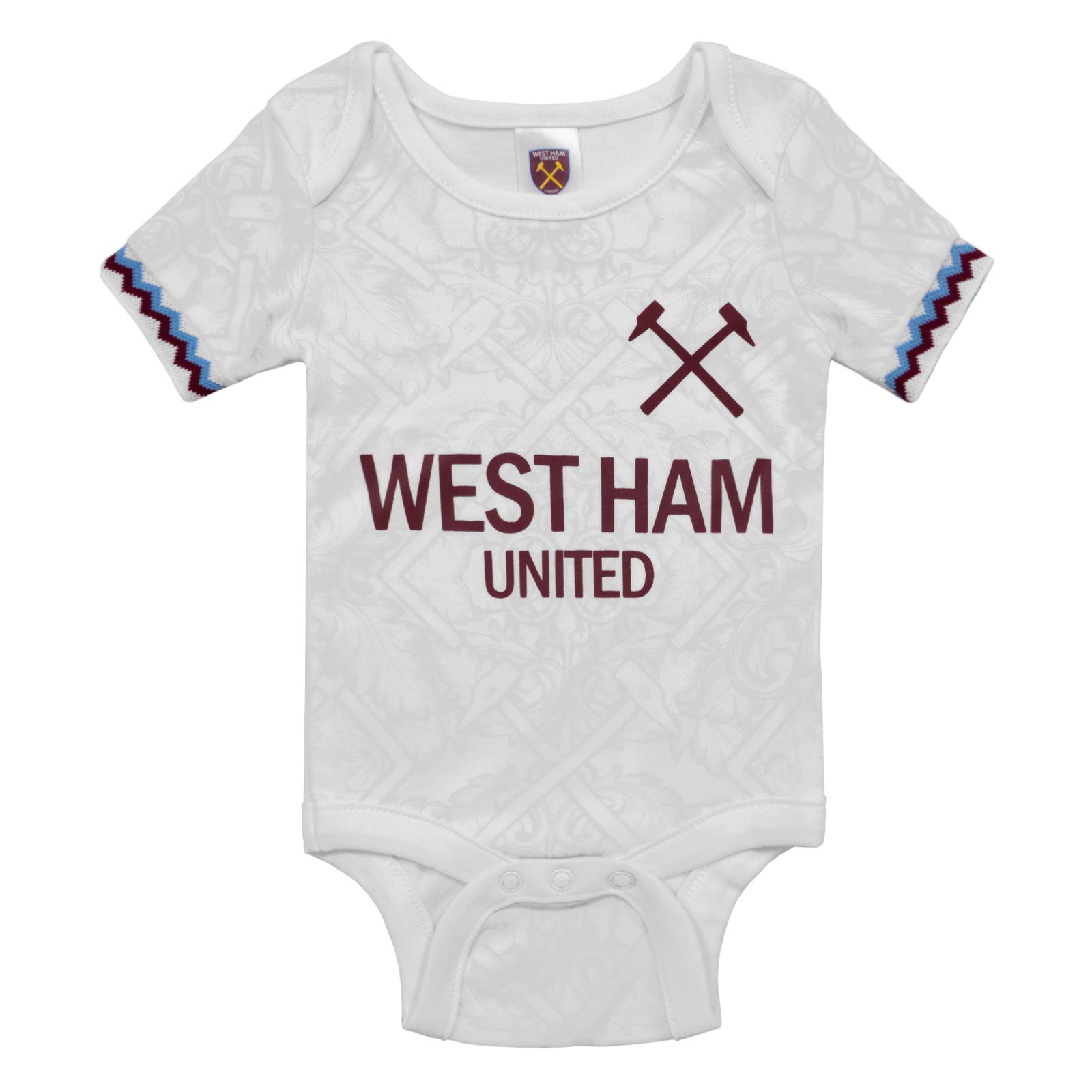 West Ham United FC baby 2pk bodysuit in claret & ecru
