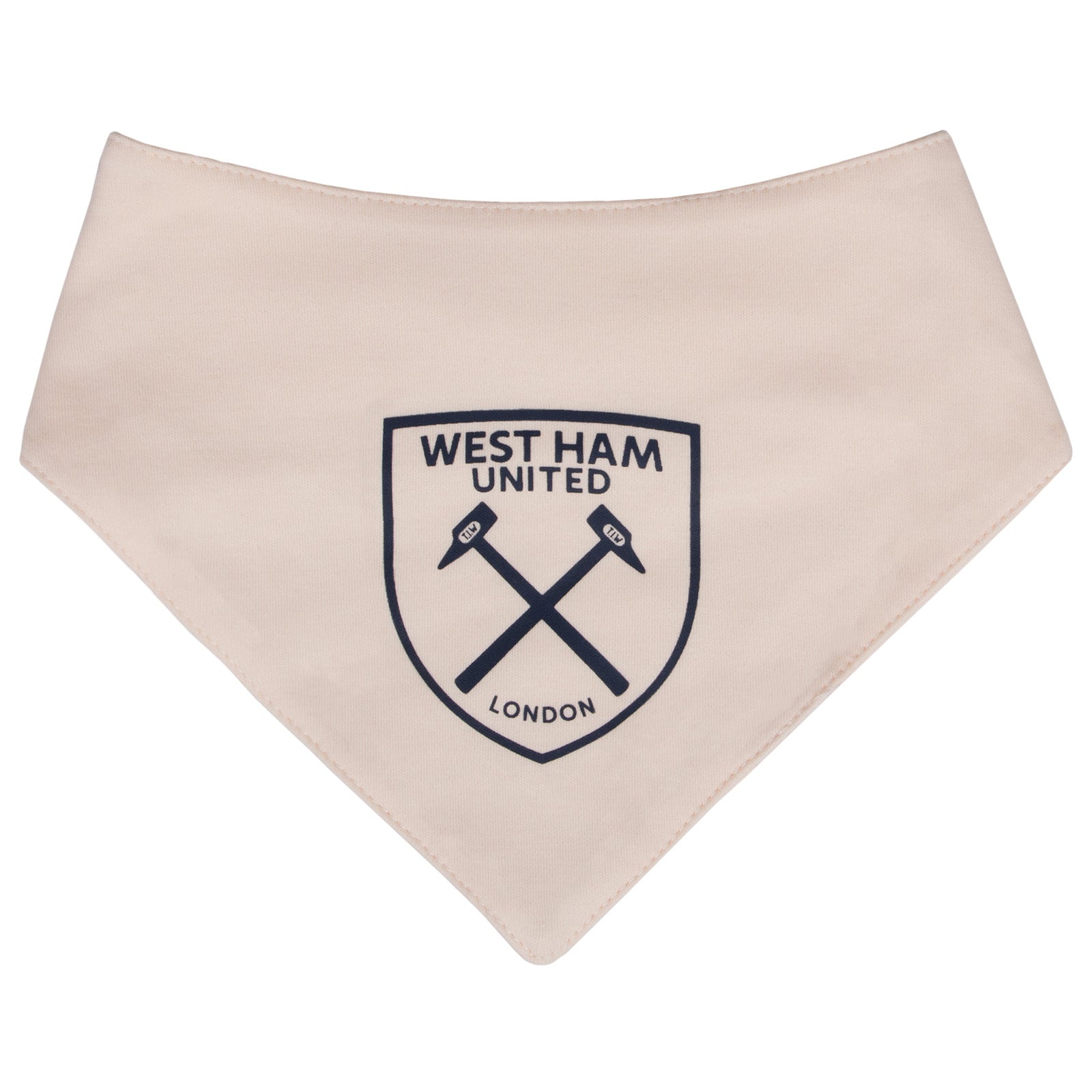 West Ham United FC baby 2pk bibs in claret & ecru