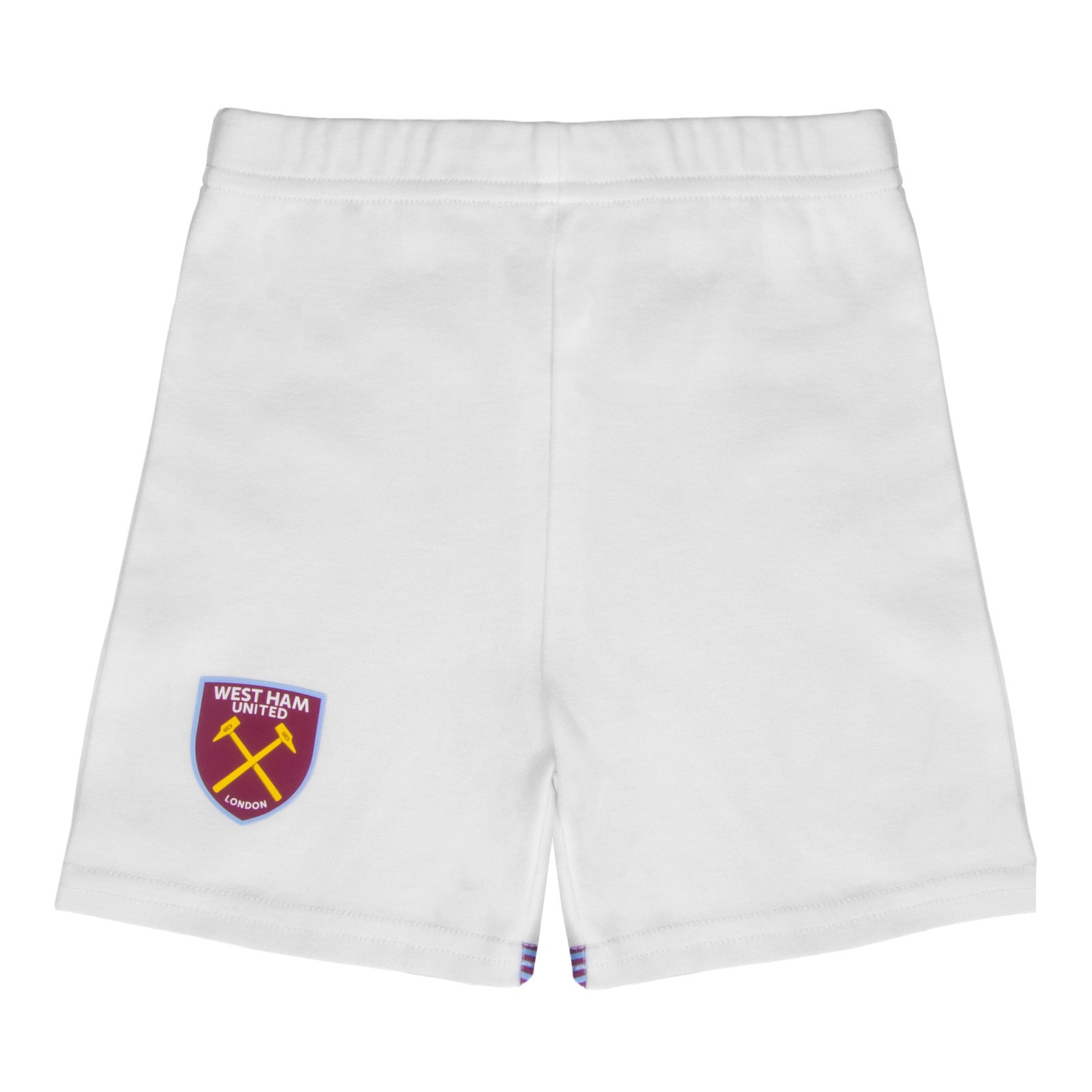 West Ham United FC baby t-shirt & shorts set in claret & blue