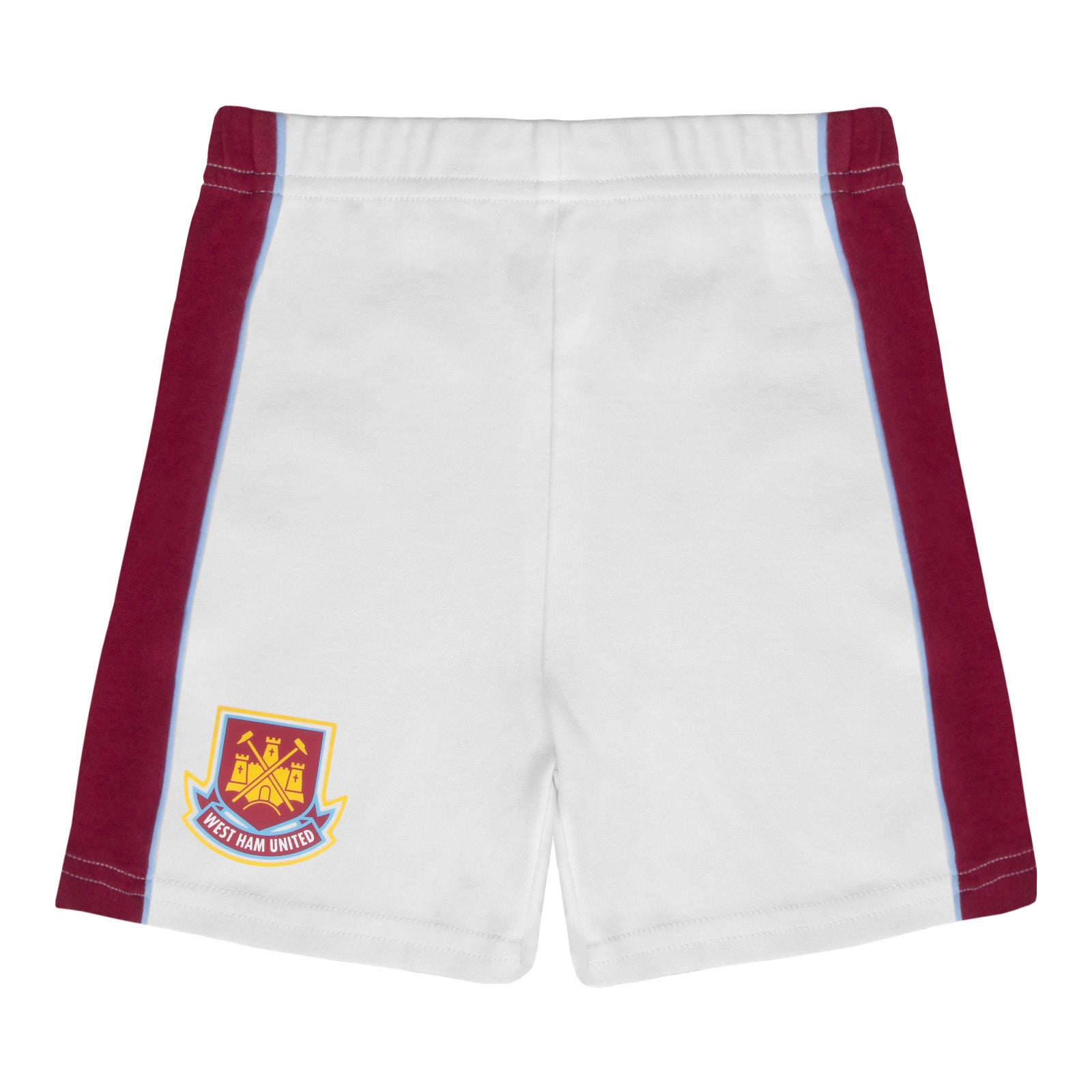 West Ham United FC baby t-shirt & shorts set in claret & blue