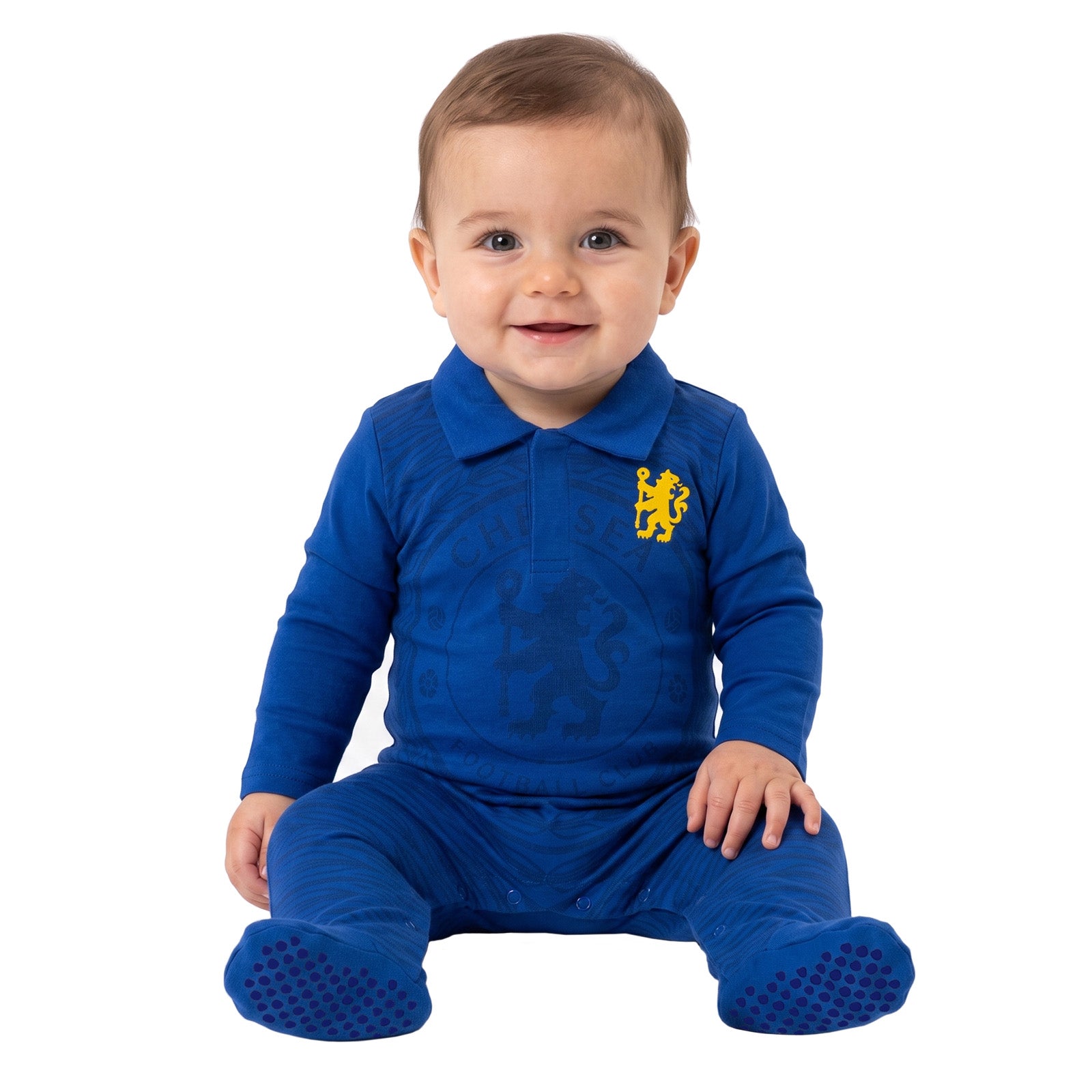 Chelsea FC baby sleepsuit in blue