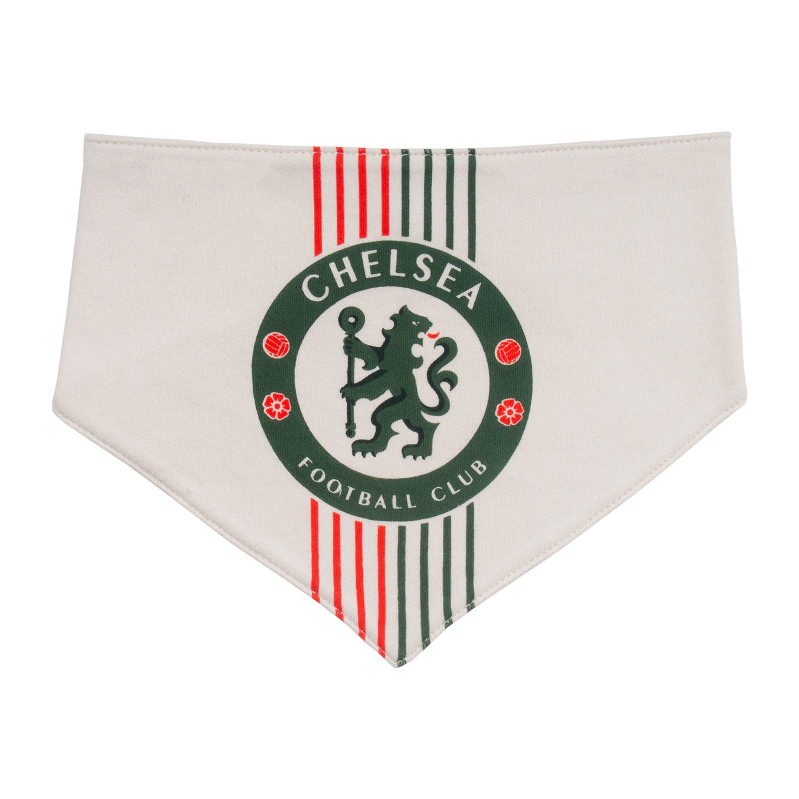 Chelsea FC baby 2pk bibs in blue & off-white