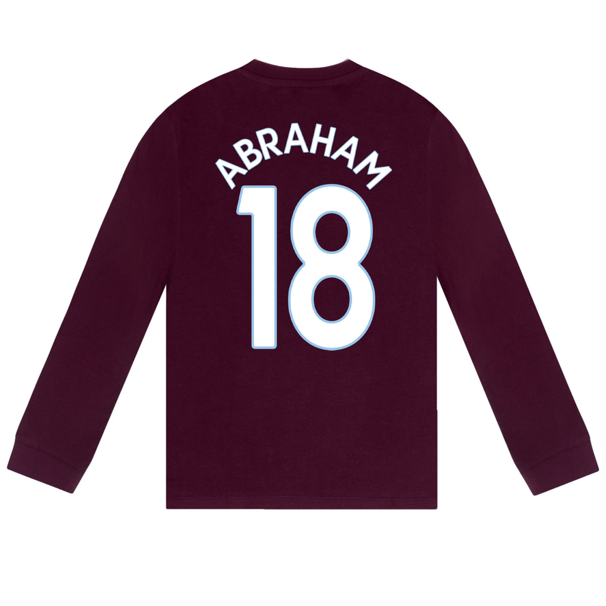 Aston Villa long pyjamas for kids in claret