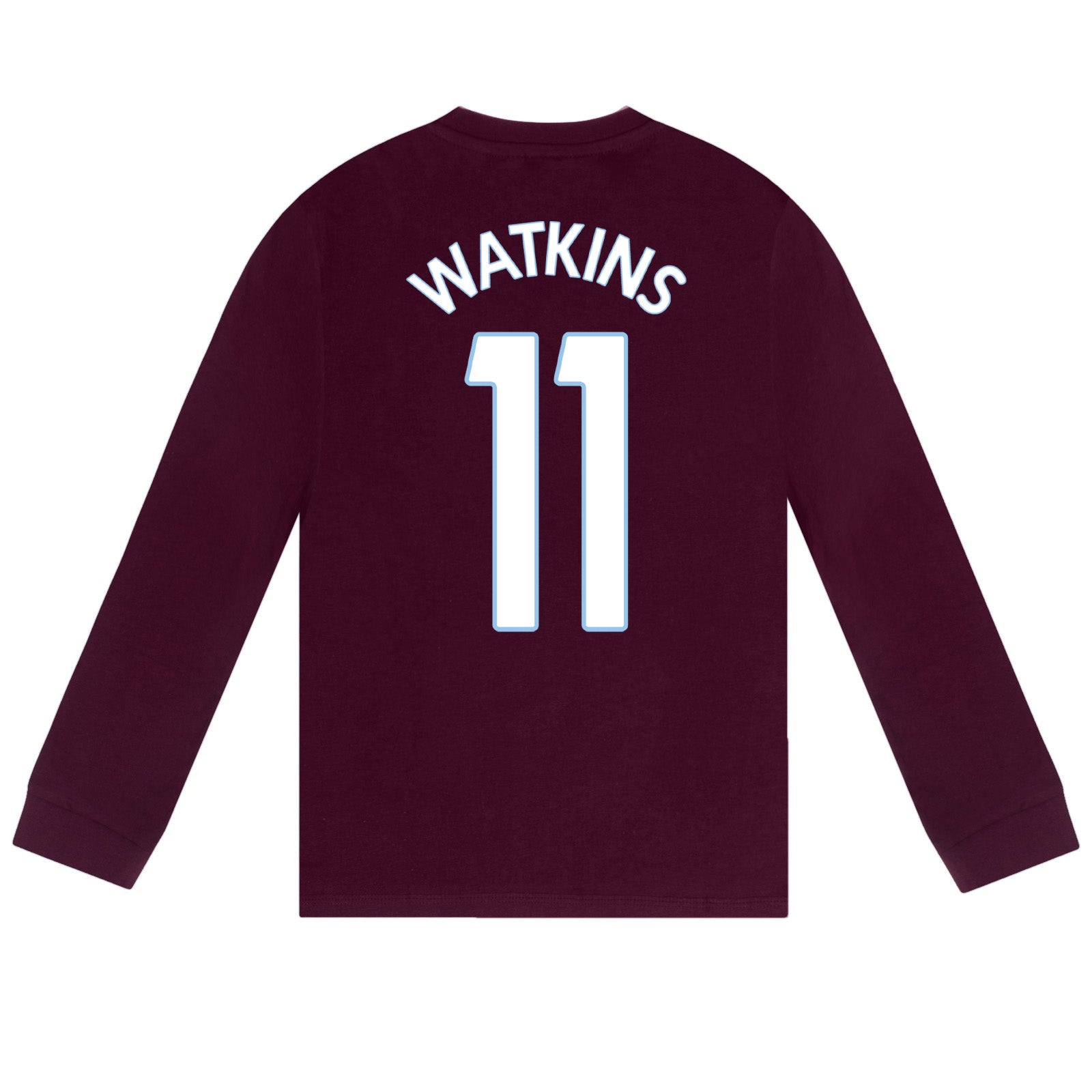 Aston Villa long pyjamas for kids in claret