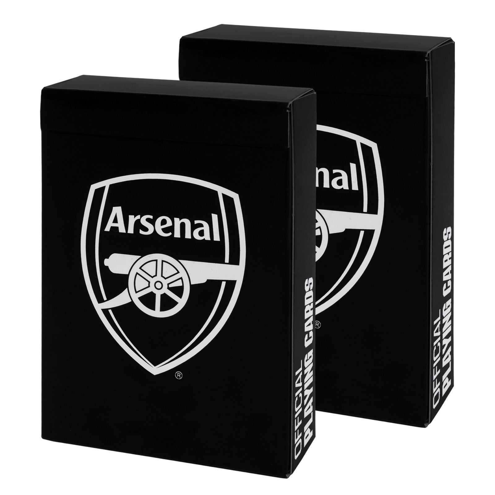Arsenal Playing Cards in black with club crest on the back