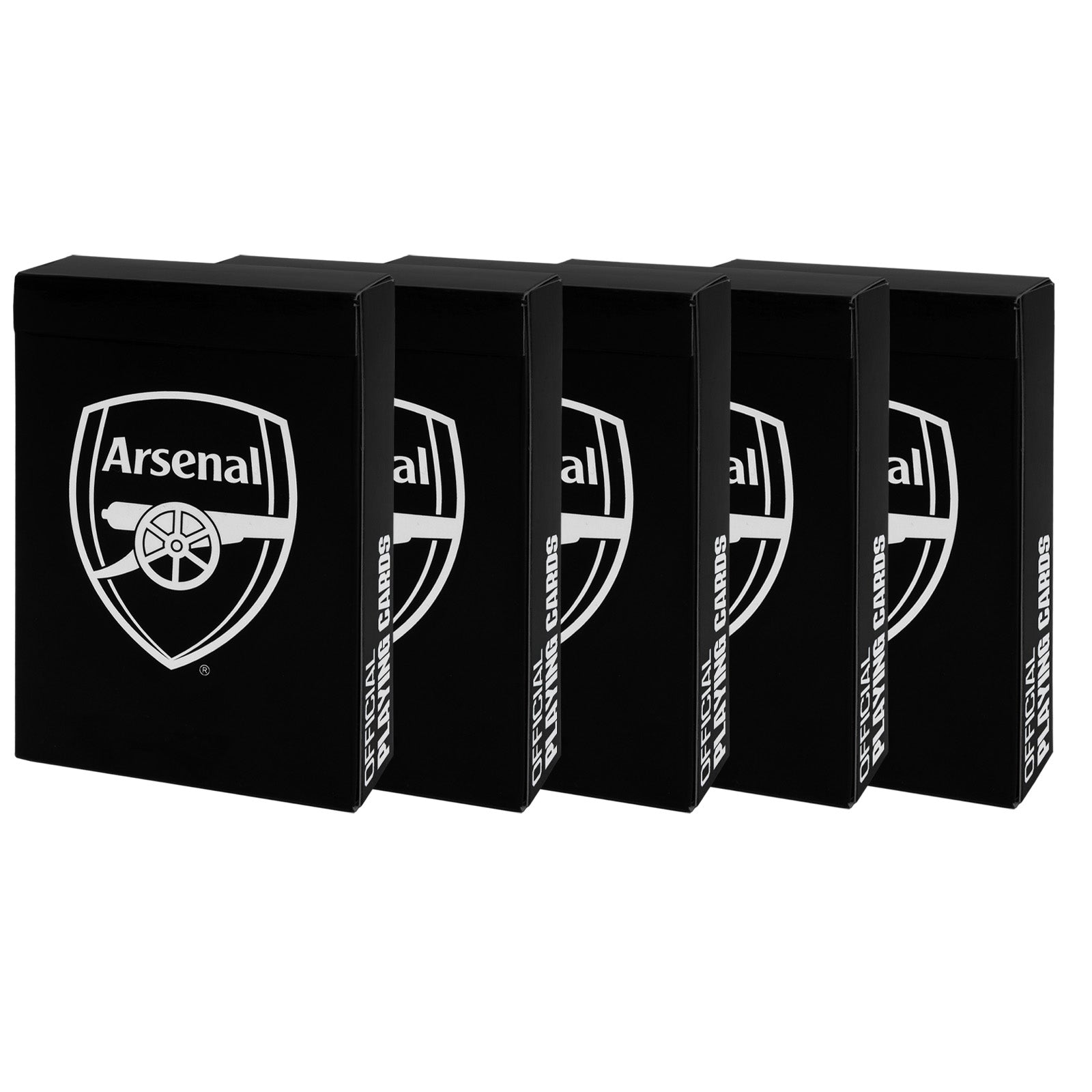 Arsenal Playing Cards in black with club crest on the back