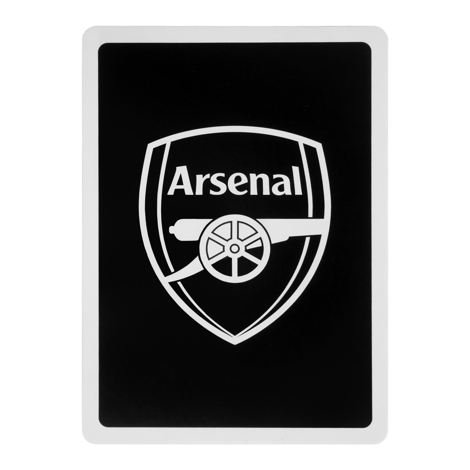 Arsenal Playing Cards in black with club crest on the back