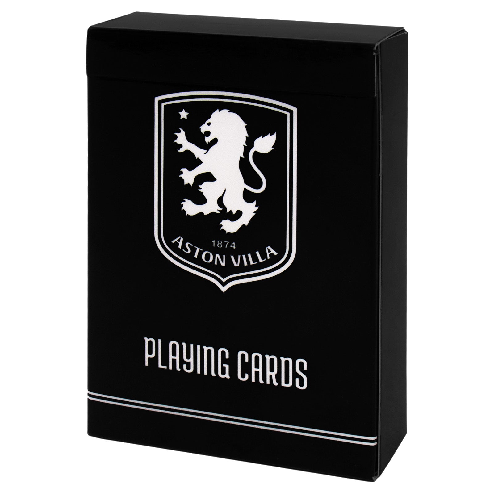 Aston Villa Playing Cards in black with club crest on the back