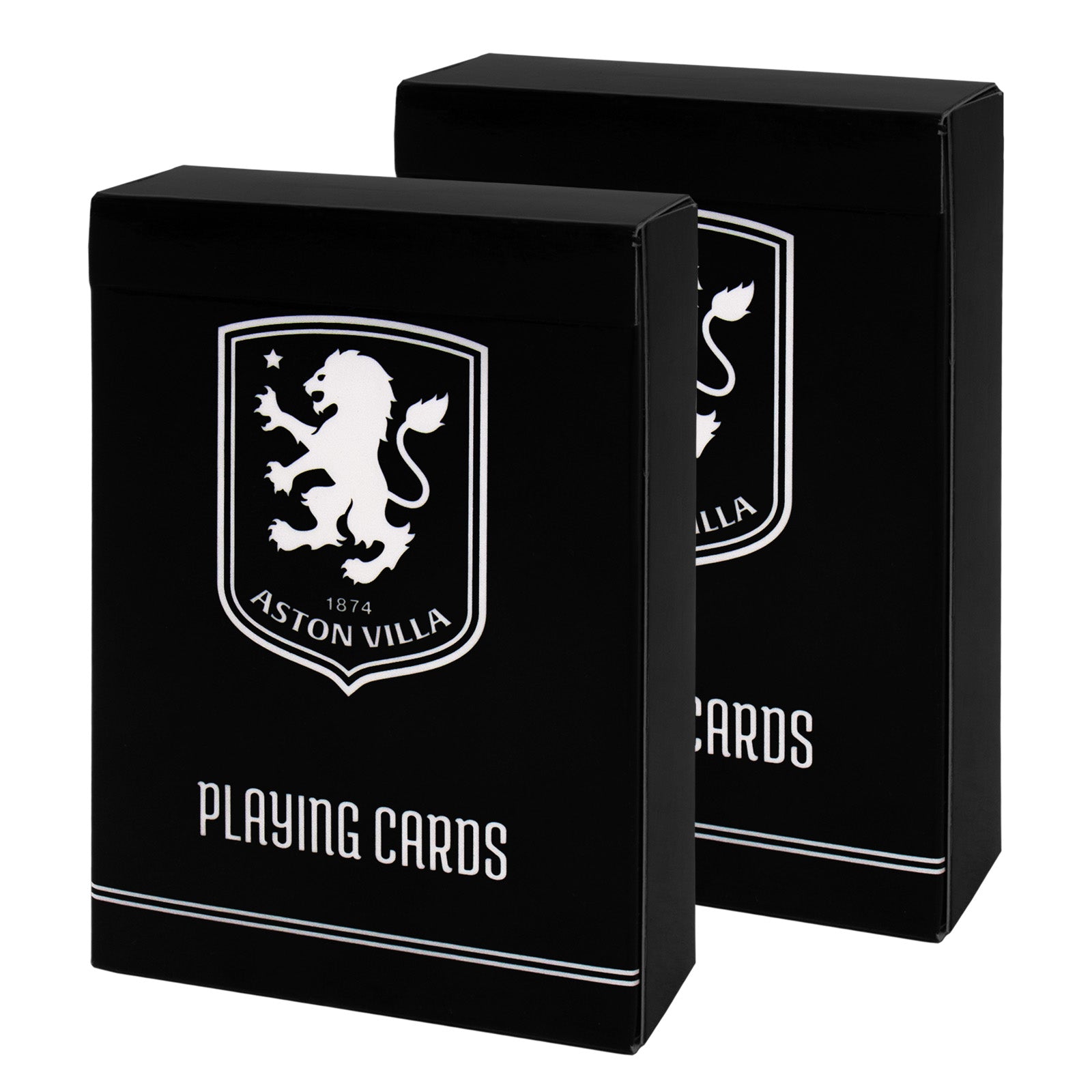 Aston Villa Playing Cards in black with club crest on the back
