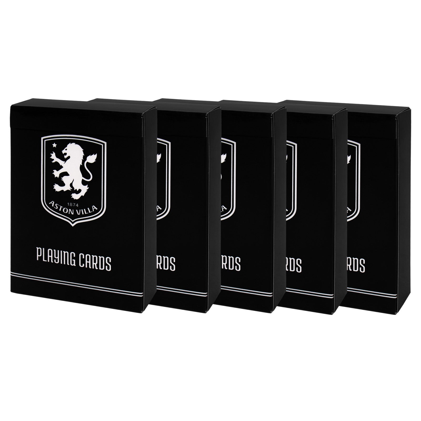 Aston Villa Playing Cards in black with club crest on the back