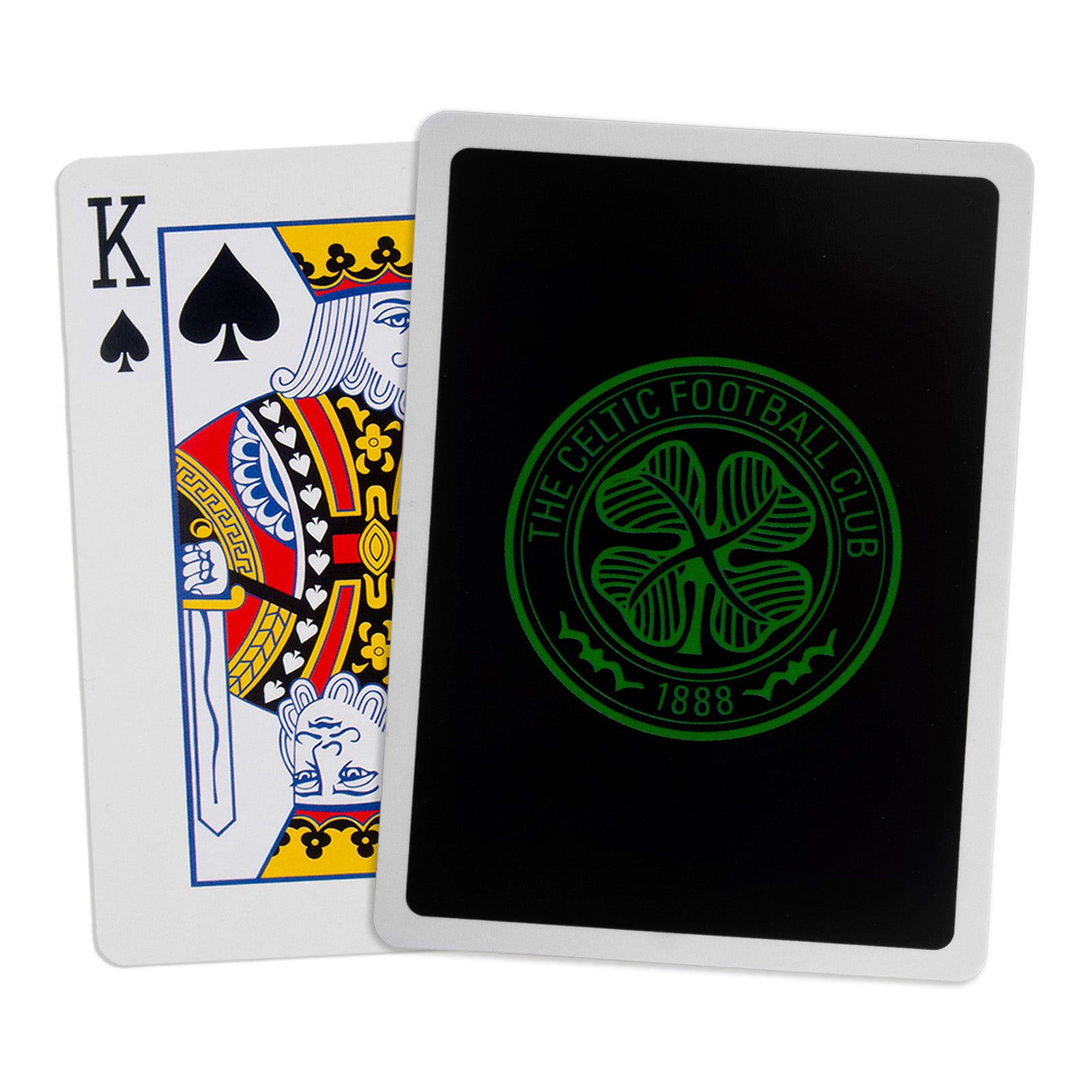 Celtic Playing Cards in green with club crest on the back
