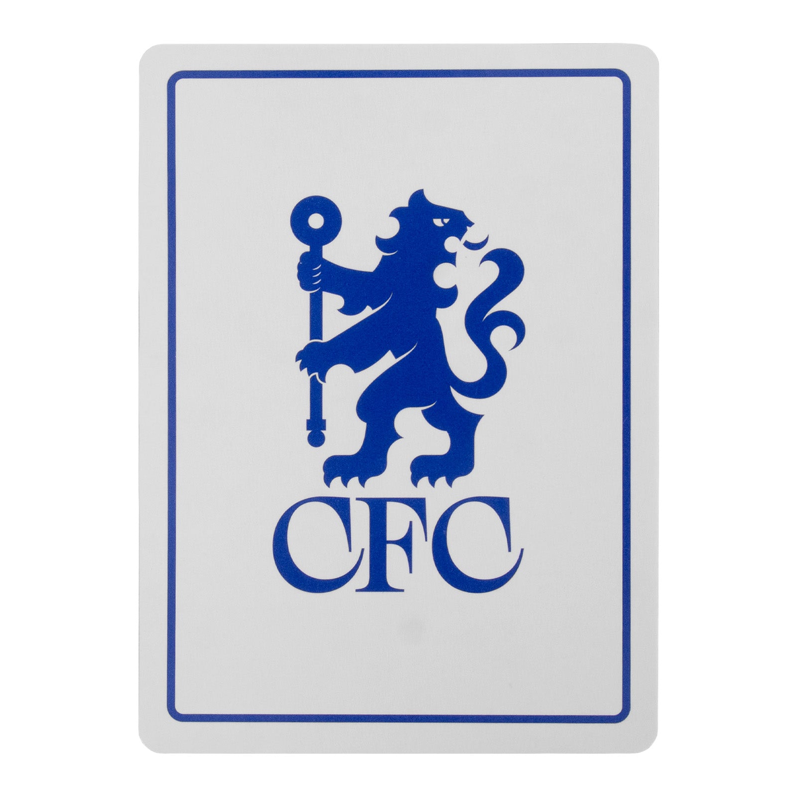 Chelsea Playing Cards in white with club crest on the back