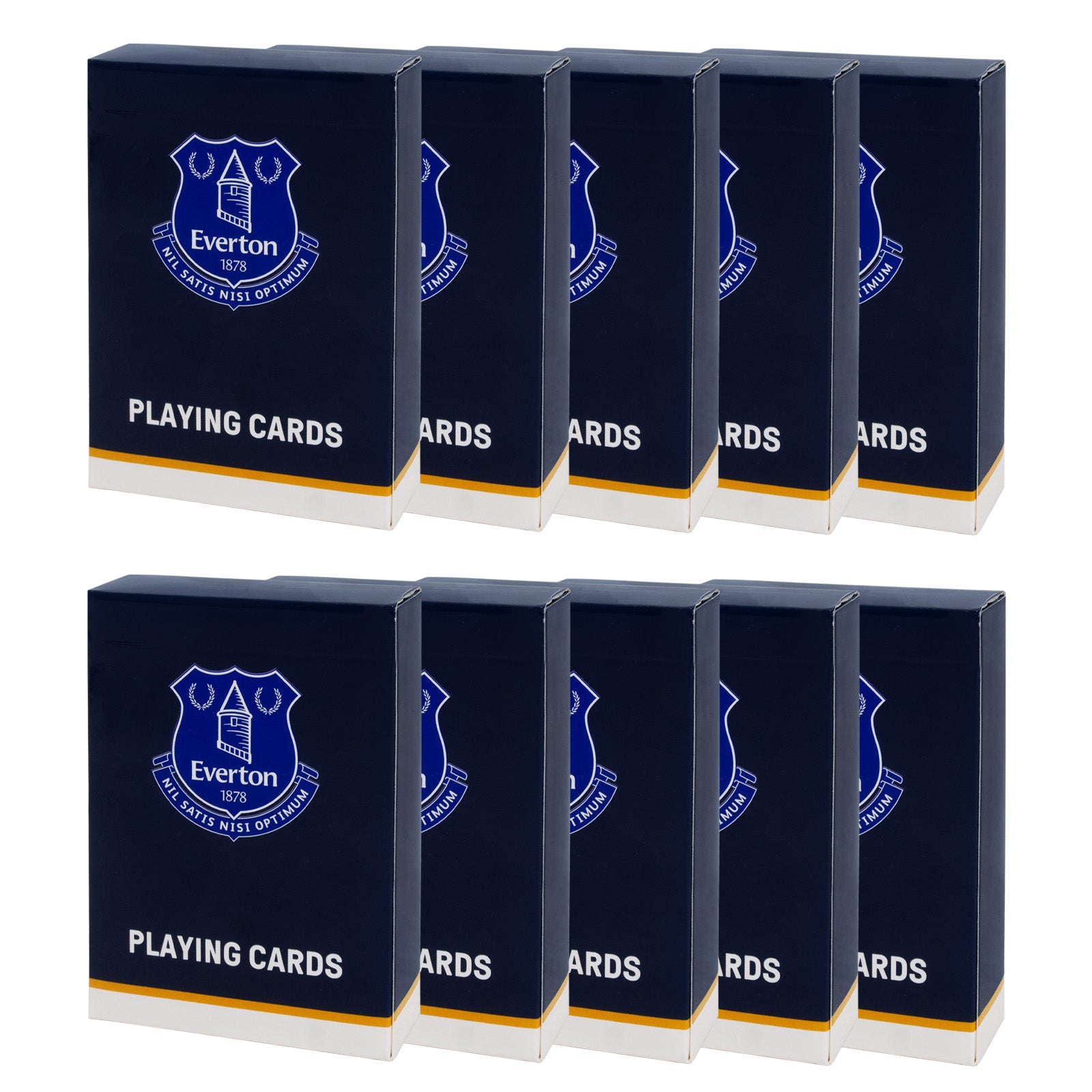 Everton Playing Cards in blue with club crest on the back