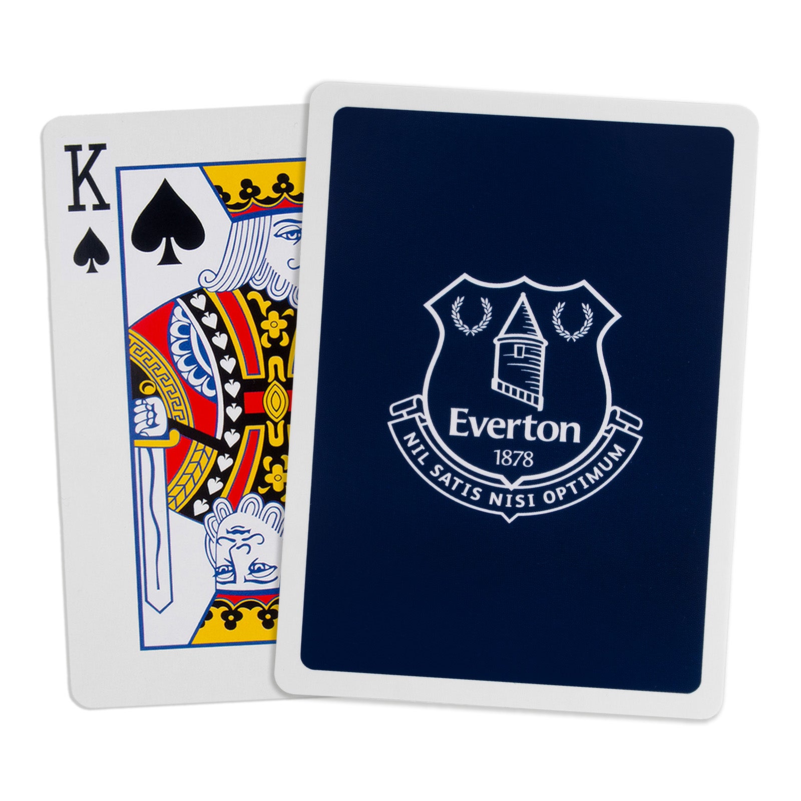 Everton Playing Cards in blue with club crest on the back