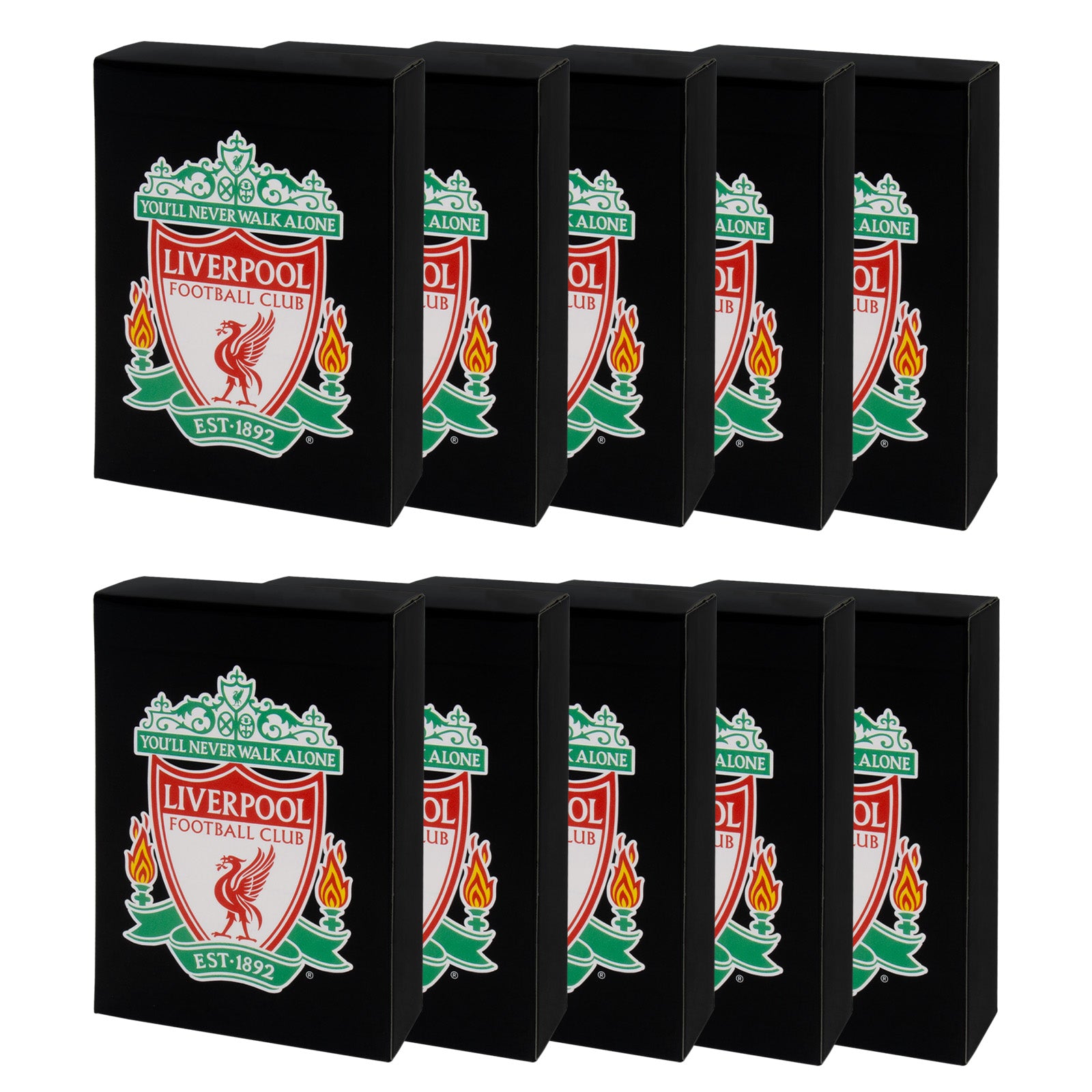 Liverpool Playing Cards in black with club crest on the back