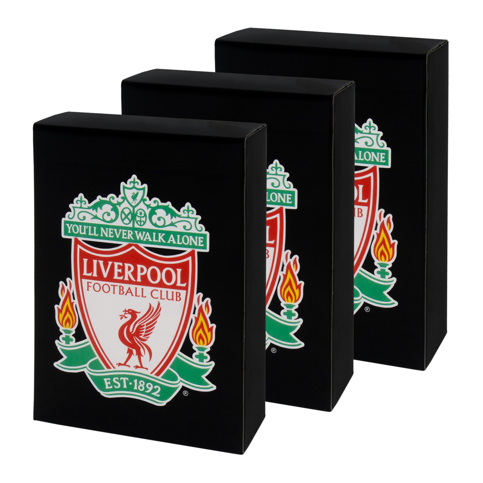 Liverpool Playing Cards in black with club crest on the back