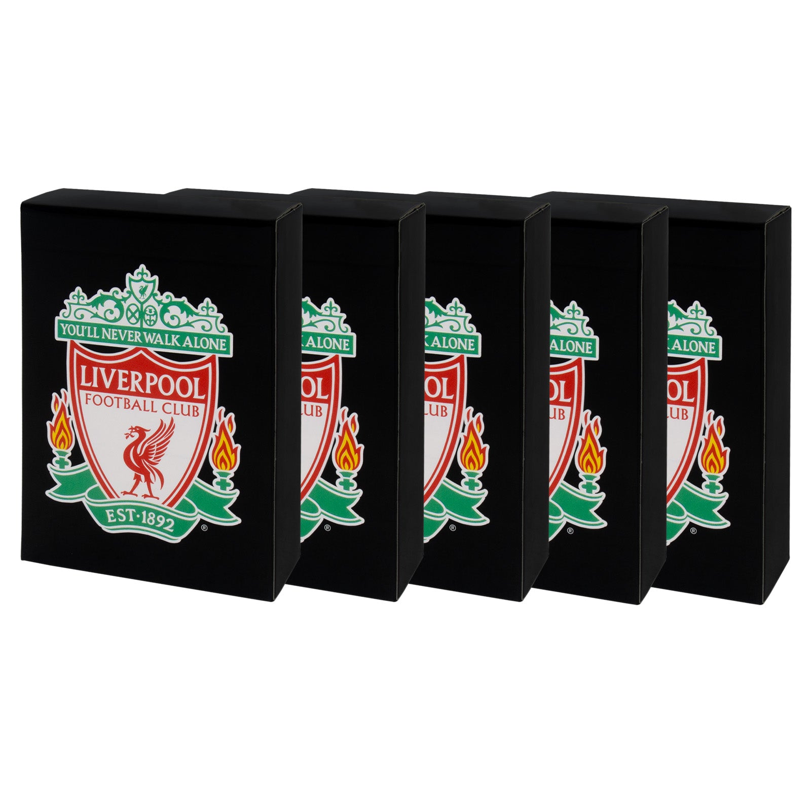 Liverpool Playing Cards in black with club crest on the back