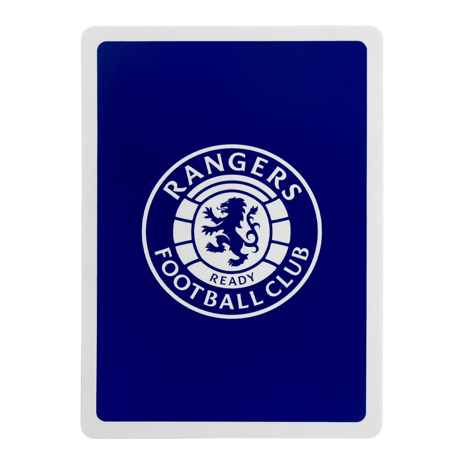 Rangers Playing Cards in blue with club crest on the back