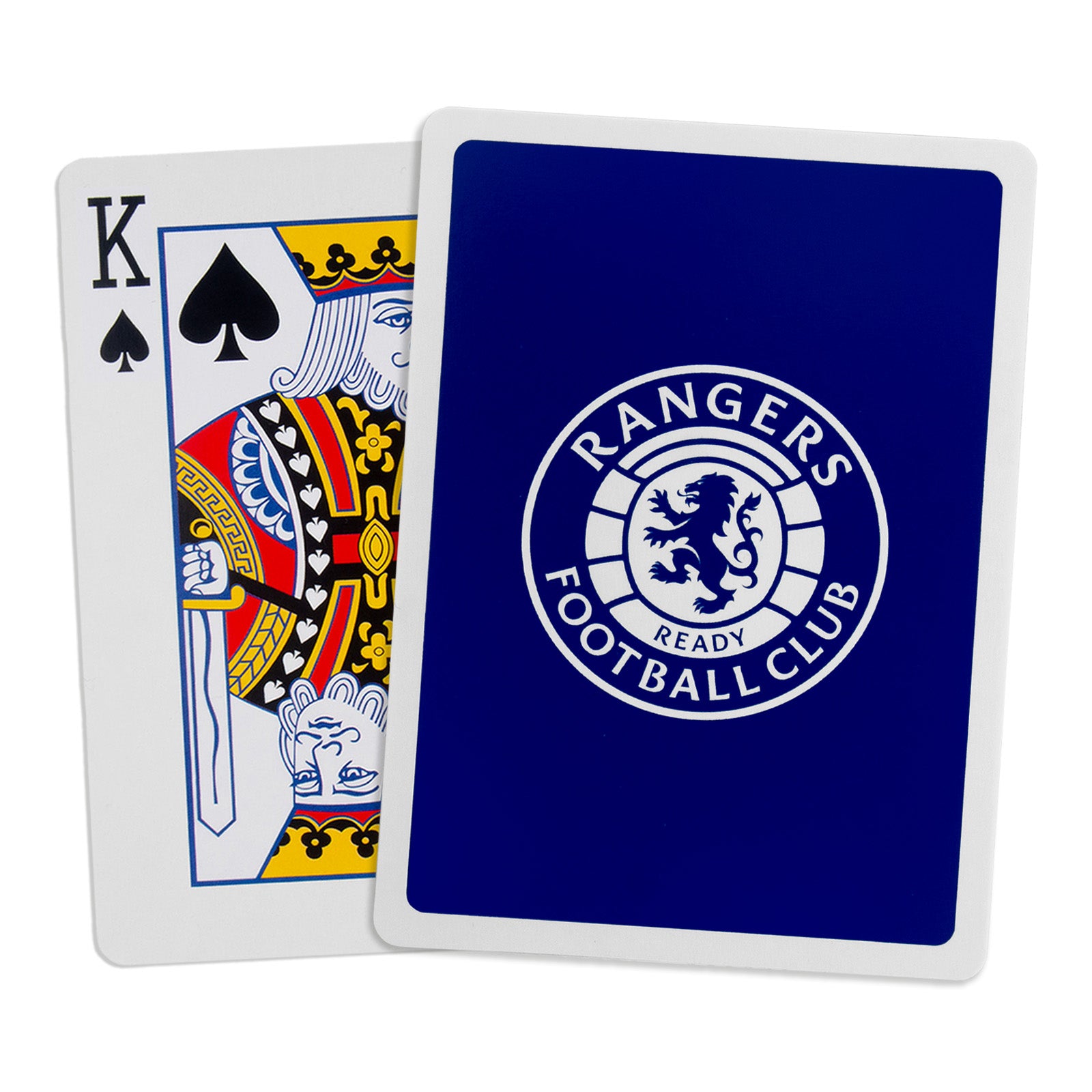 Rangers Playing Cards in blue with club crest on the back