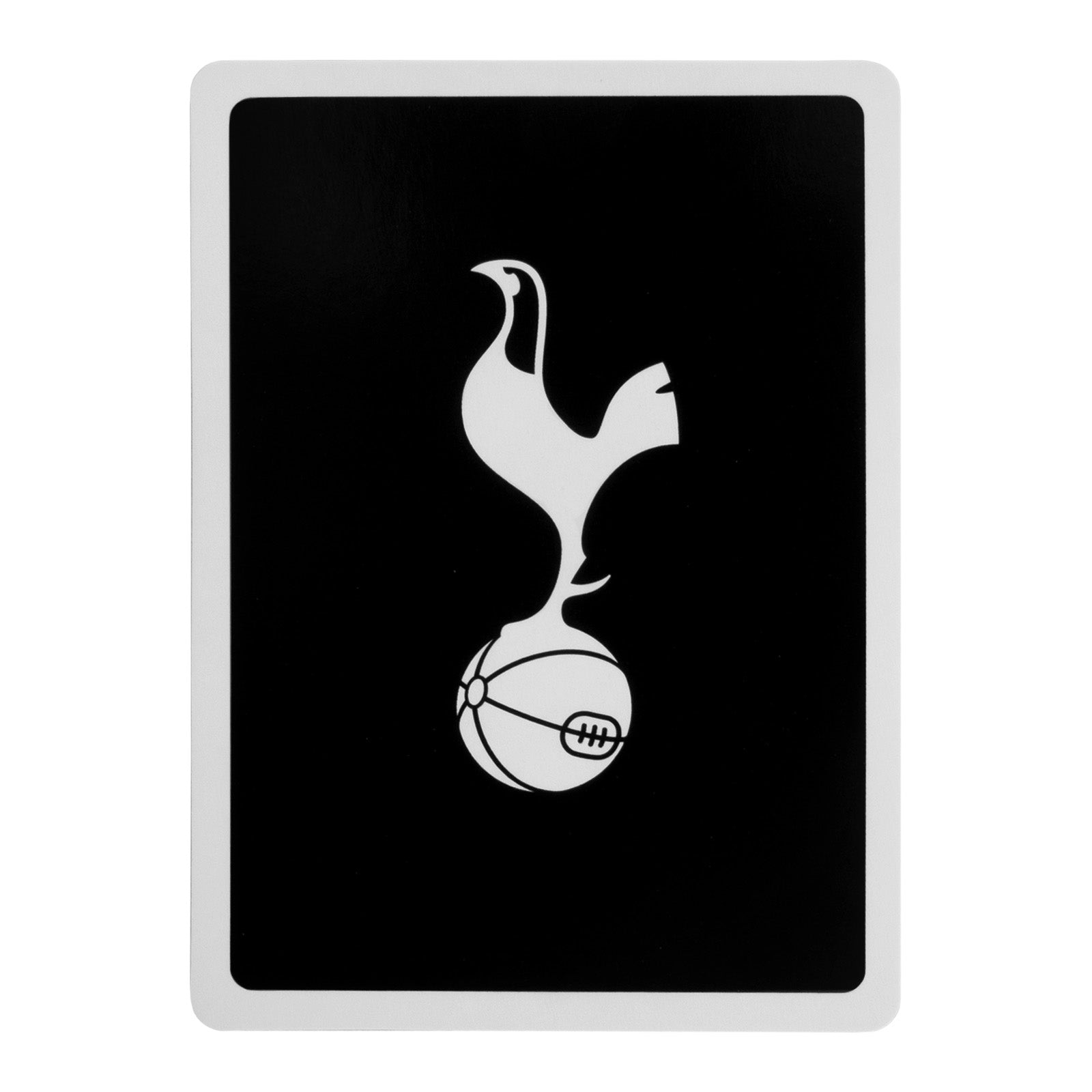 Spurs Playing Cards in black with club crest on the back