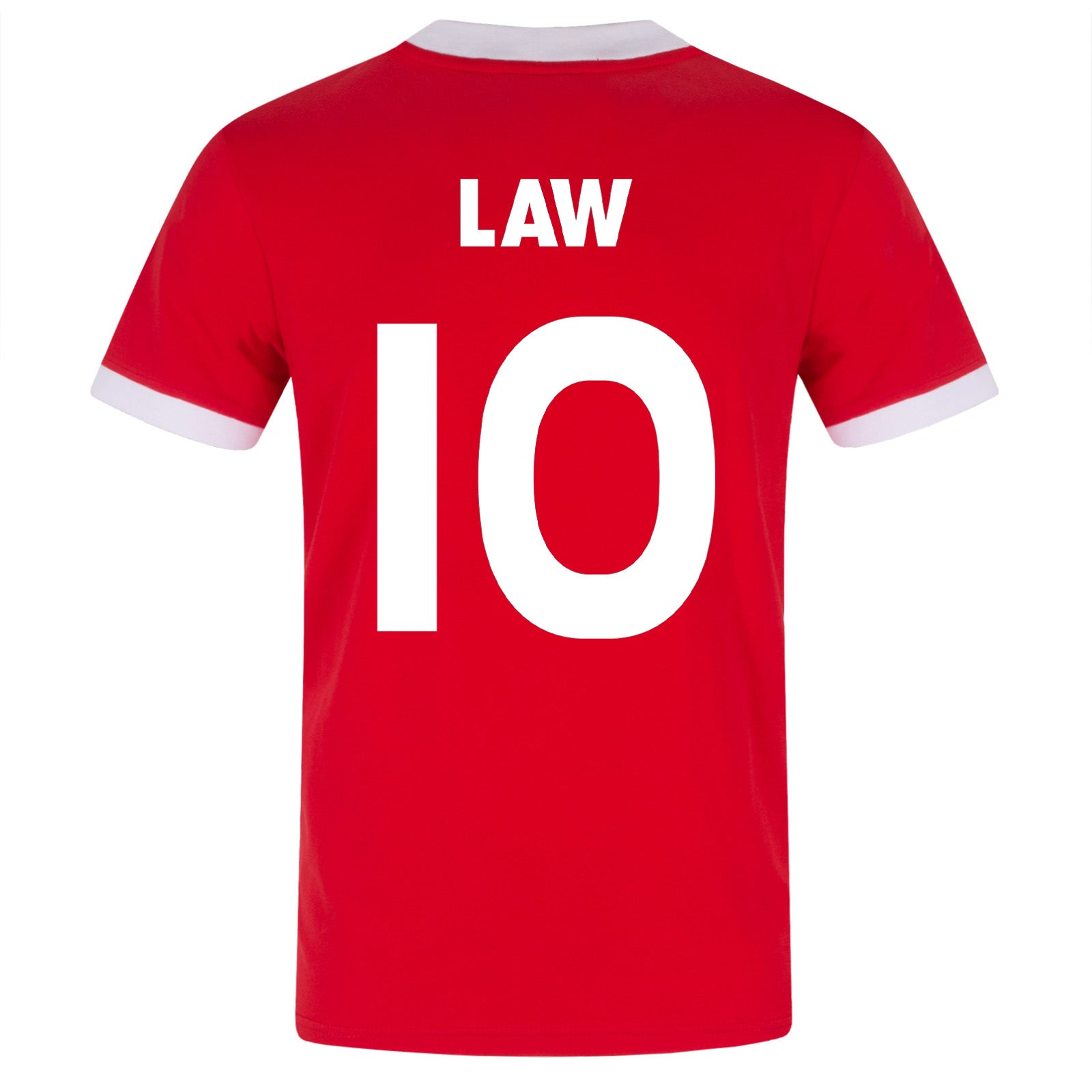 Man Utd adults retro shirt in red featuring 1963 Wembley crest