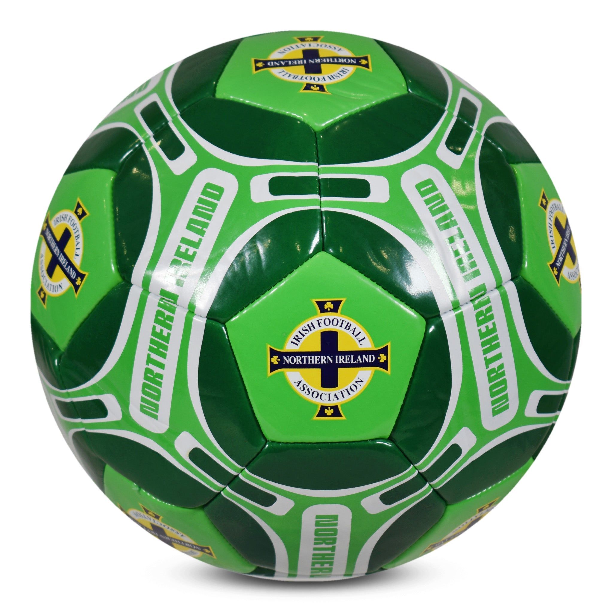 Northern Ireland size 4 football in green with national team crests & text