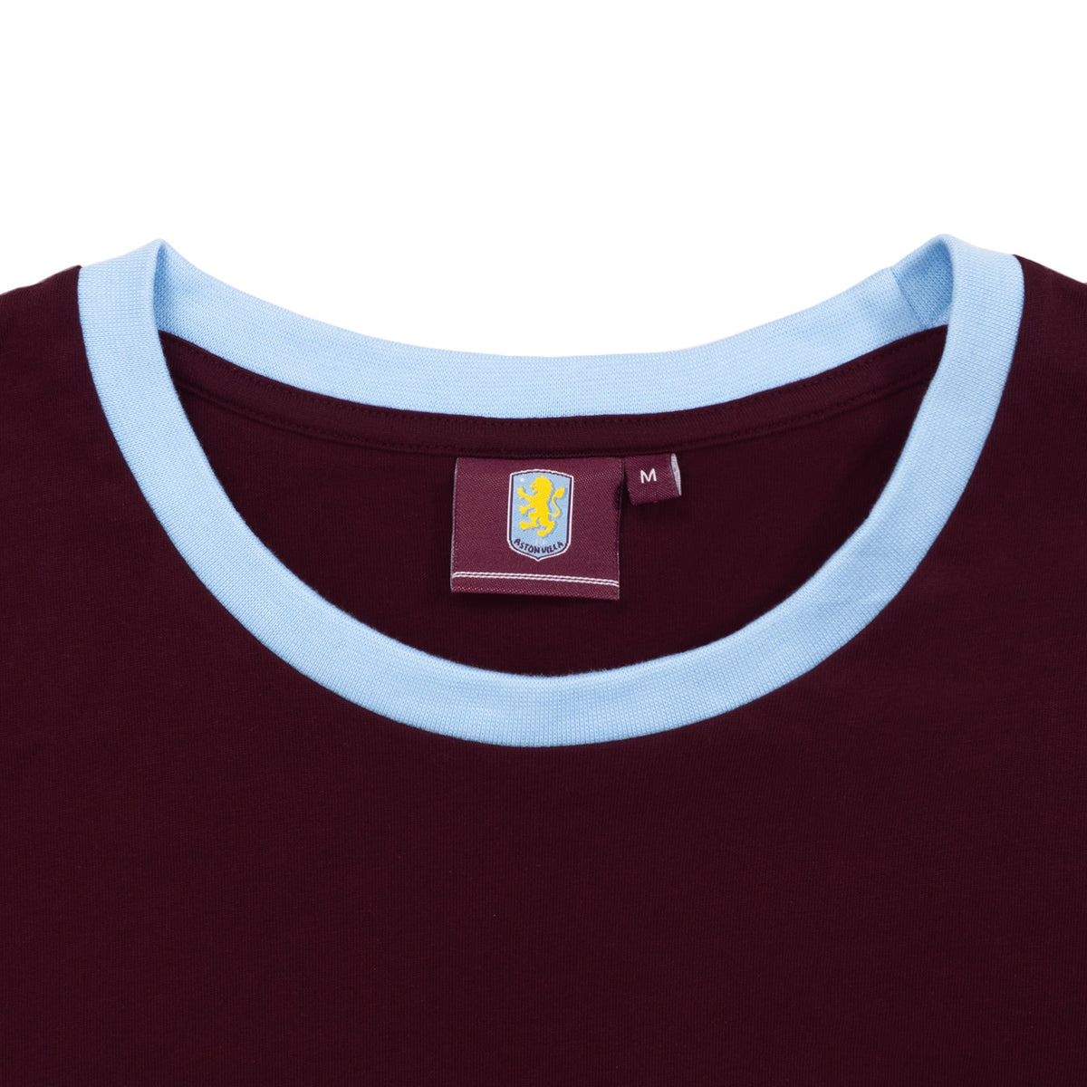 Aston Villa adults long pyjamas in claret and blue. Short sleeve top featuring club crest to chest. Long bottoms with club crest to leg and VILLA text on the waistband